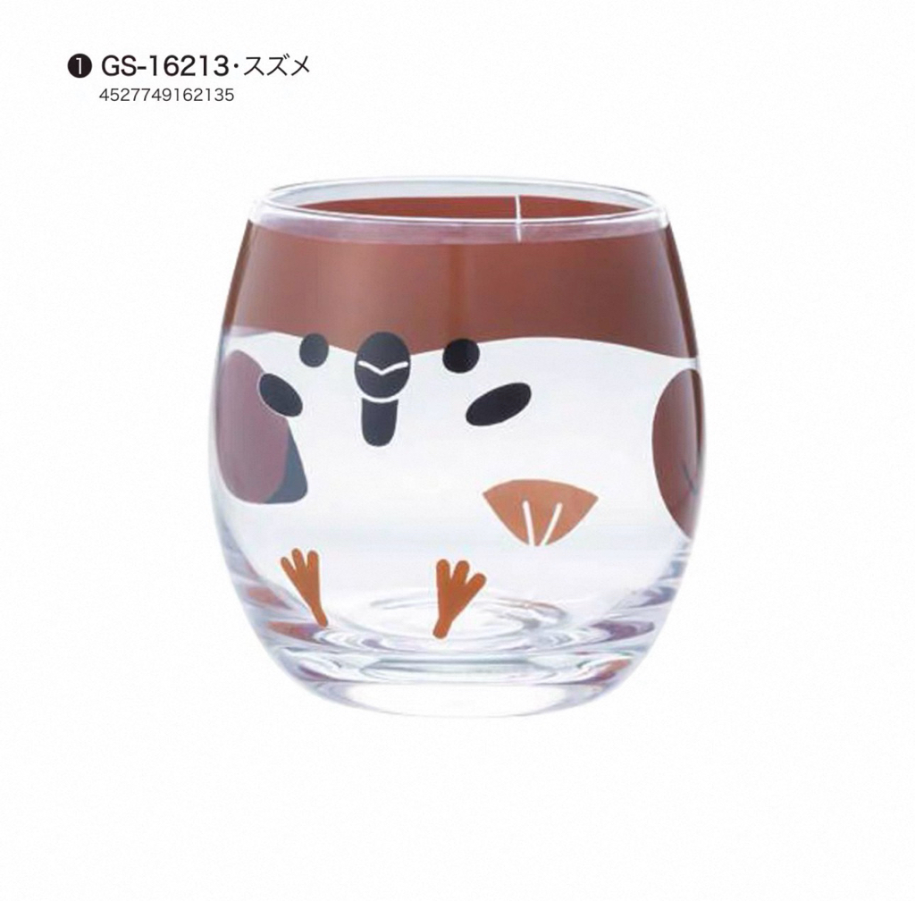 日本Decole長尾雀玻璃杯