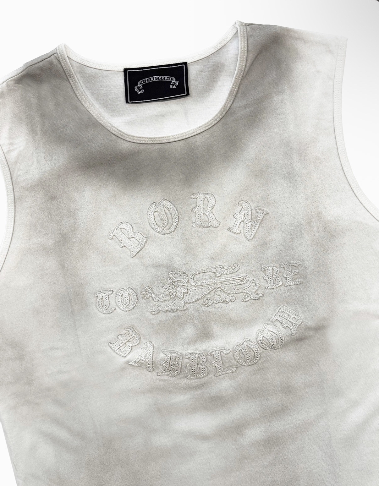BADBLOOD新款[w-tnk26-018] BORN TO BE Tank - White