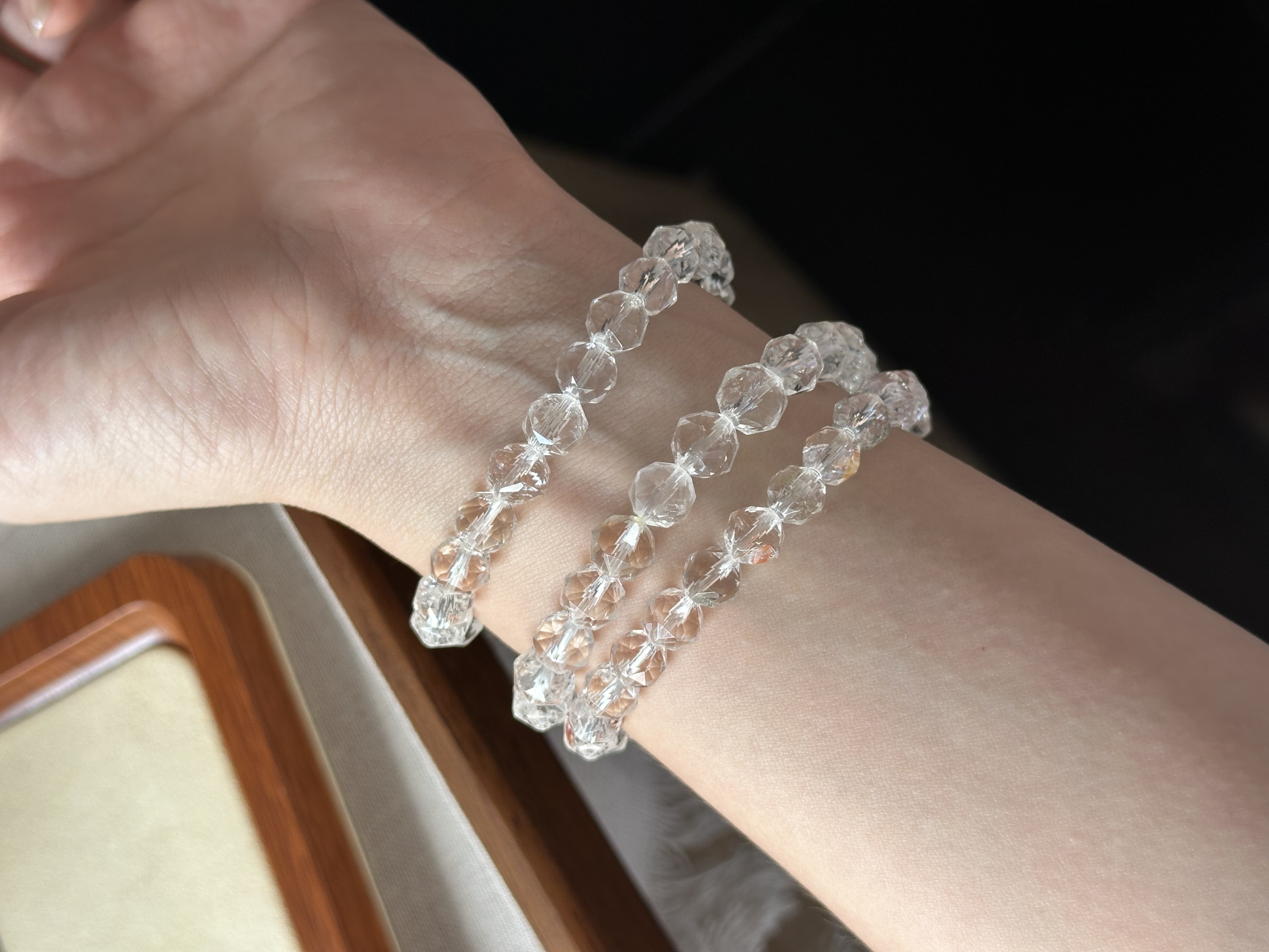 刻面白水晶 ｜Faceted Clear quartz （Round Cut）