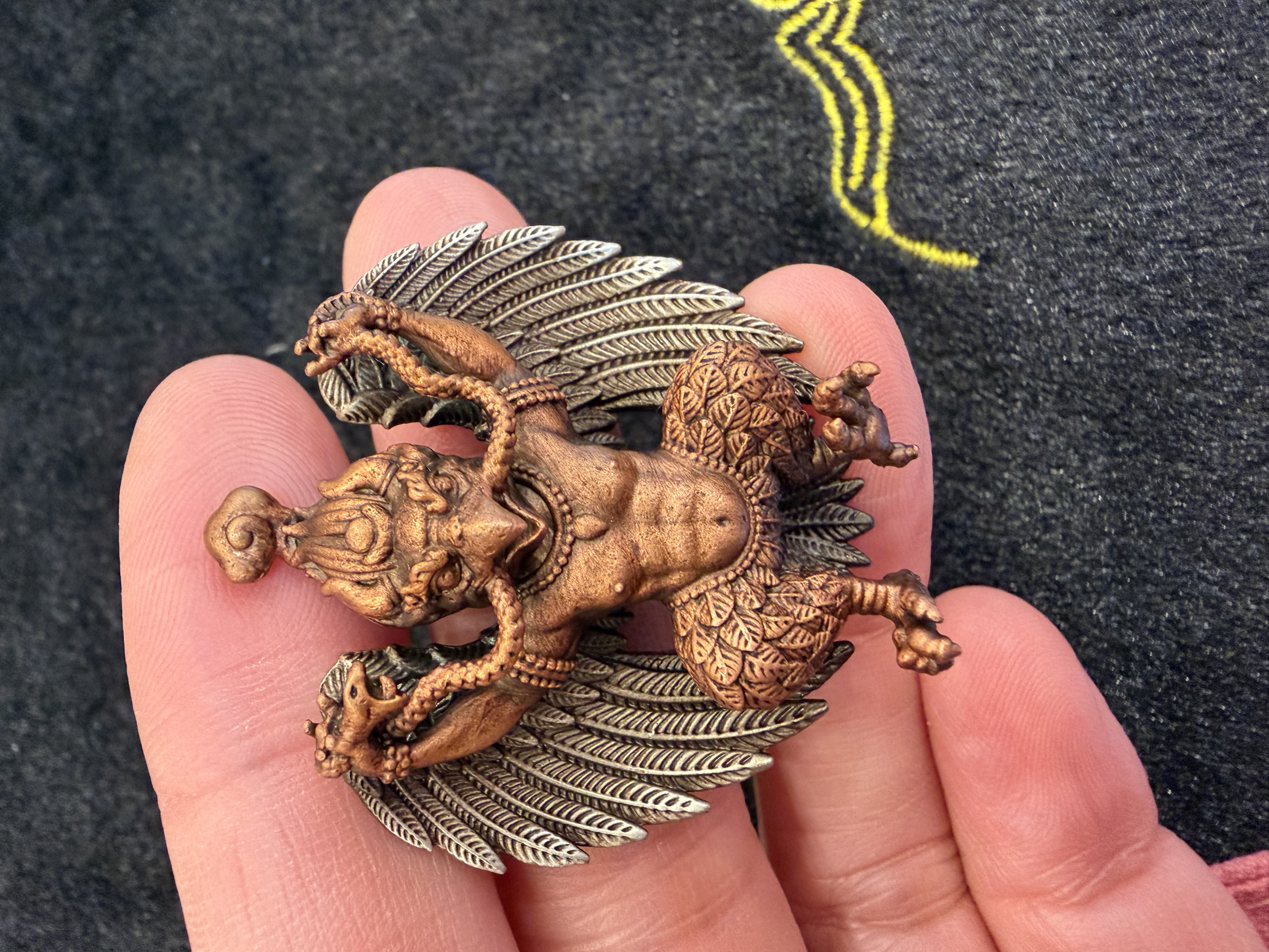 農曆年前巨獻-#149大鵬鳥吊咀 （紅銅）4cm 加持