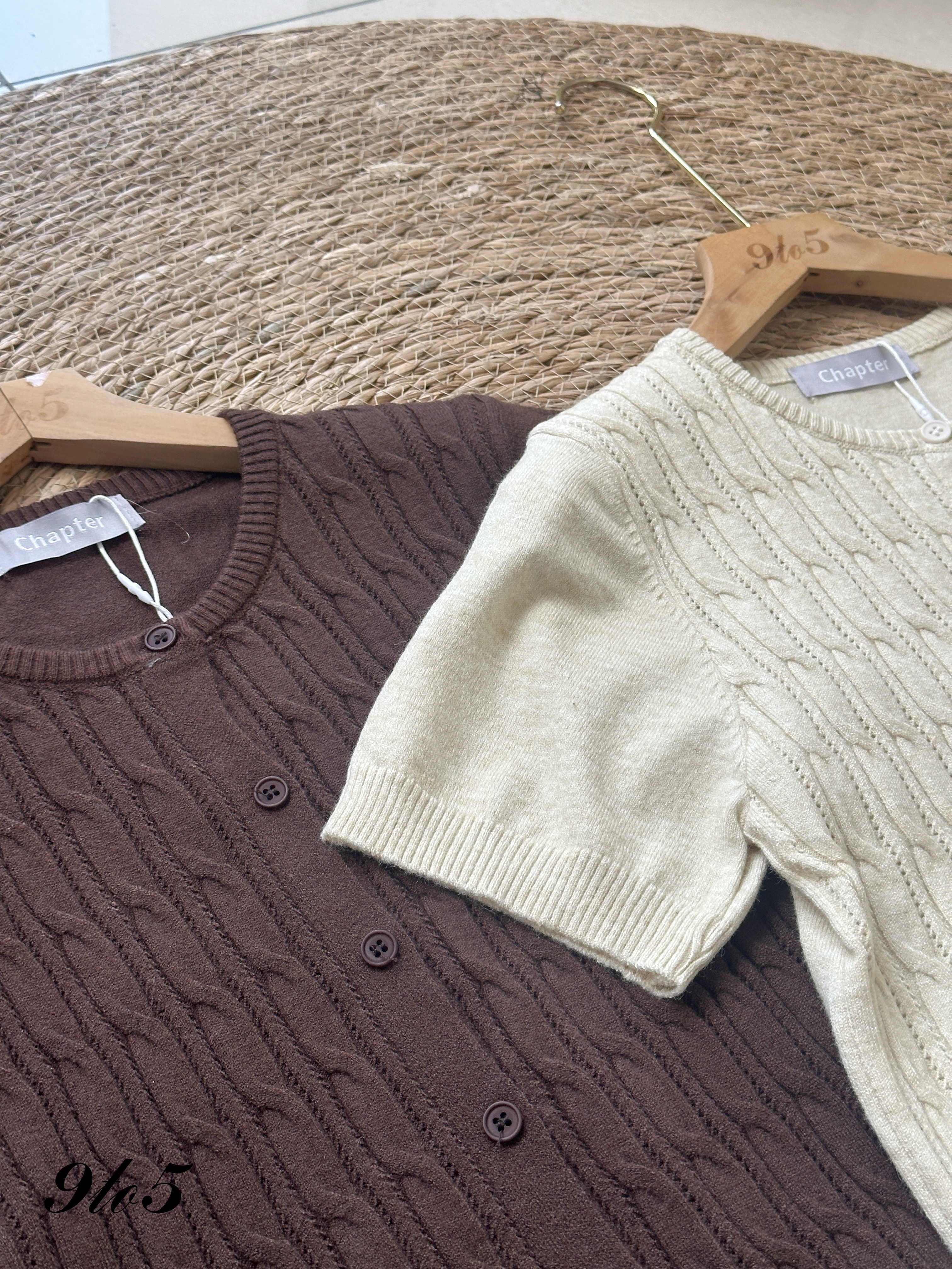T4241 Cable Knit Cardigan - 4 Colors