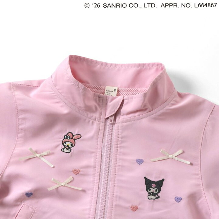 🇯🇵預訂 日本直送🇯🇵Apres les cours x Sanrio系列兩色絲帶愛心人物刺繡防風拉鍊外套