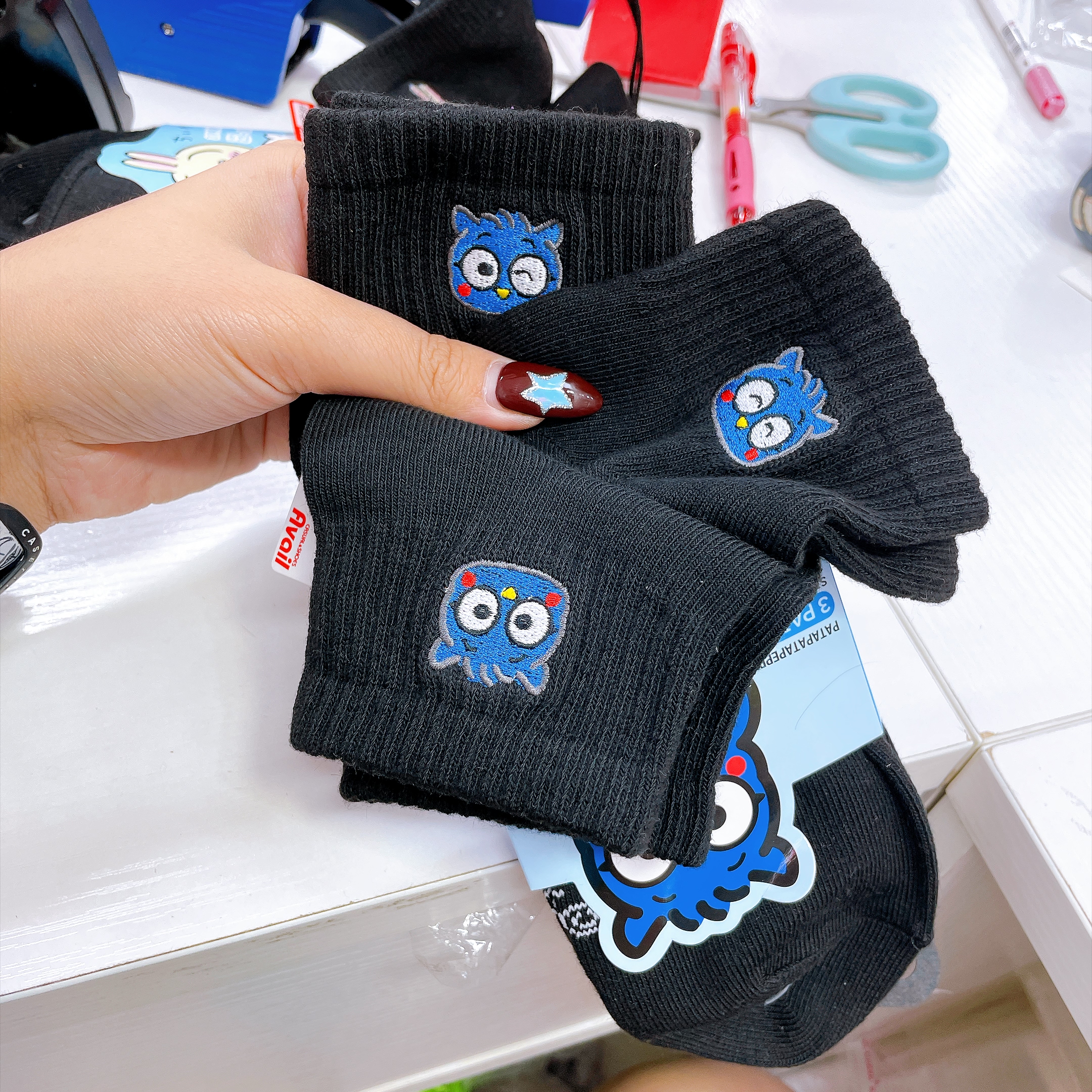 日本直送日本版Sanrio 短襪一包三對