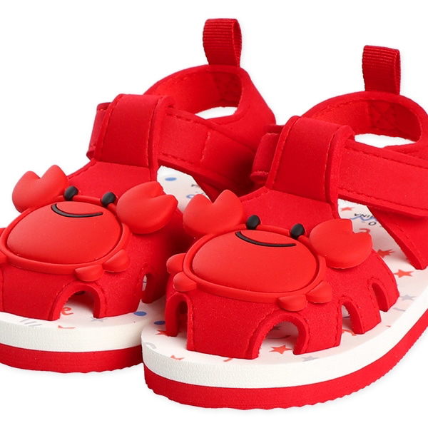 🇯🇵預訂 日本直送🇯🇵螃蟹圖案紅色EVA涼鞋