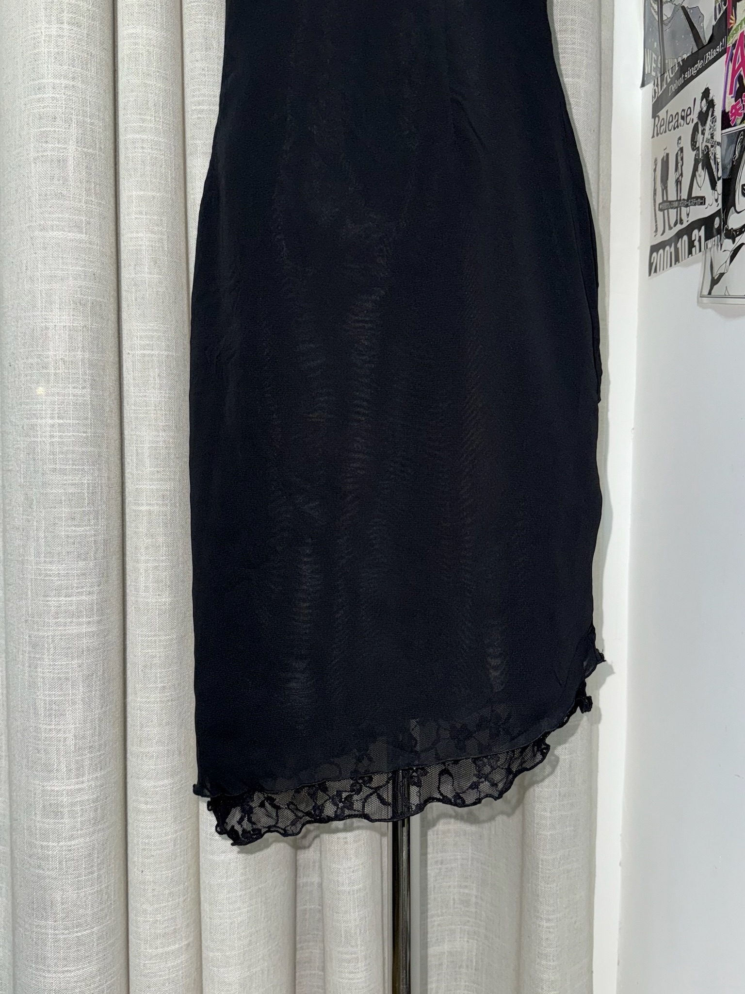 Lace-Trim Ruched Bust Slip Dress