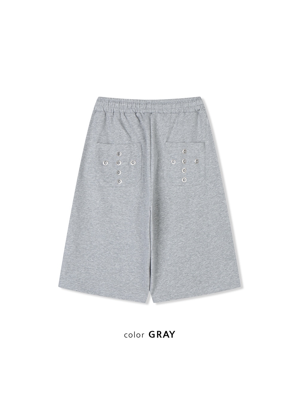 Back Pocket Eyelet Bermuda Pants