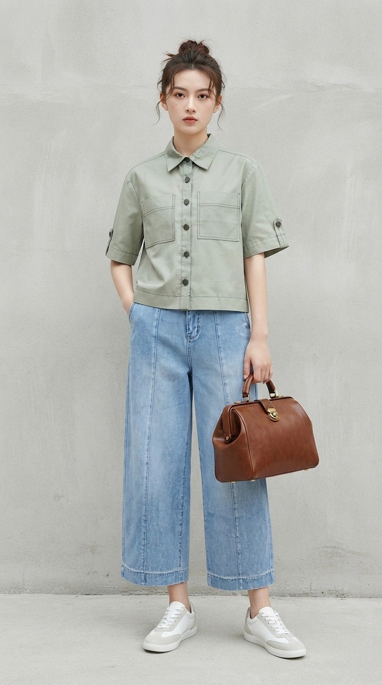 2174BP Sienna Panelled Wide-Leg Jeans
