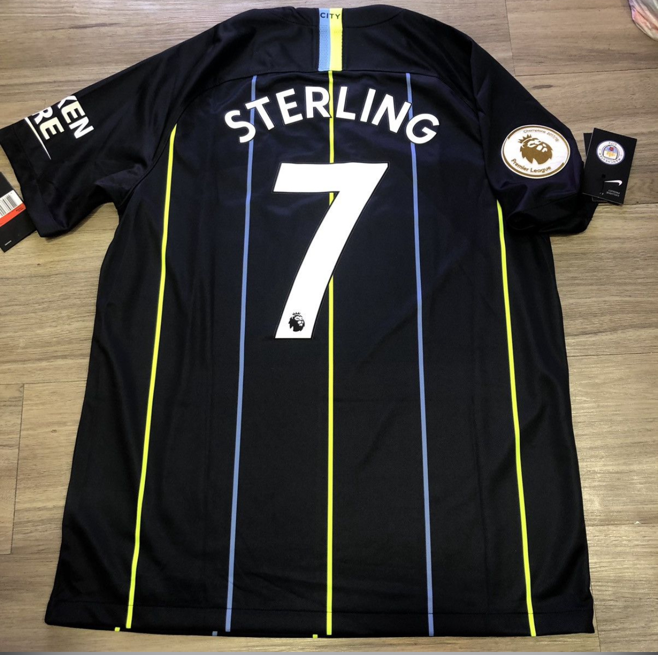 Manchester City 18/19 away shirt #7 Sterling (Bnwt)