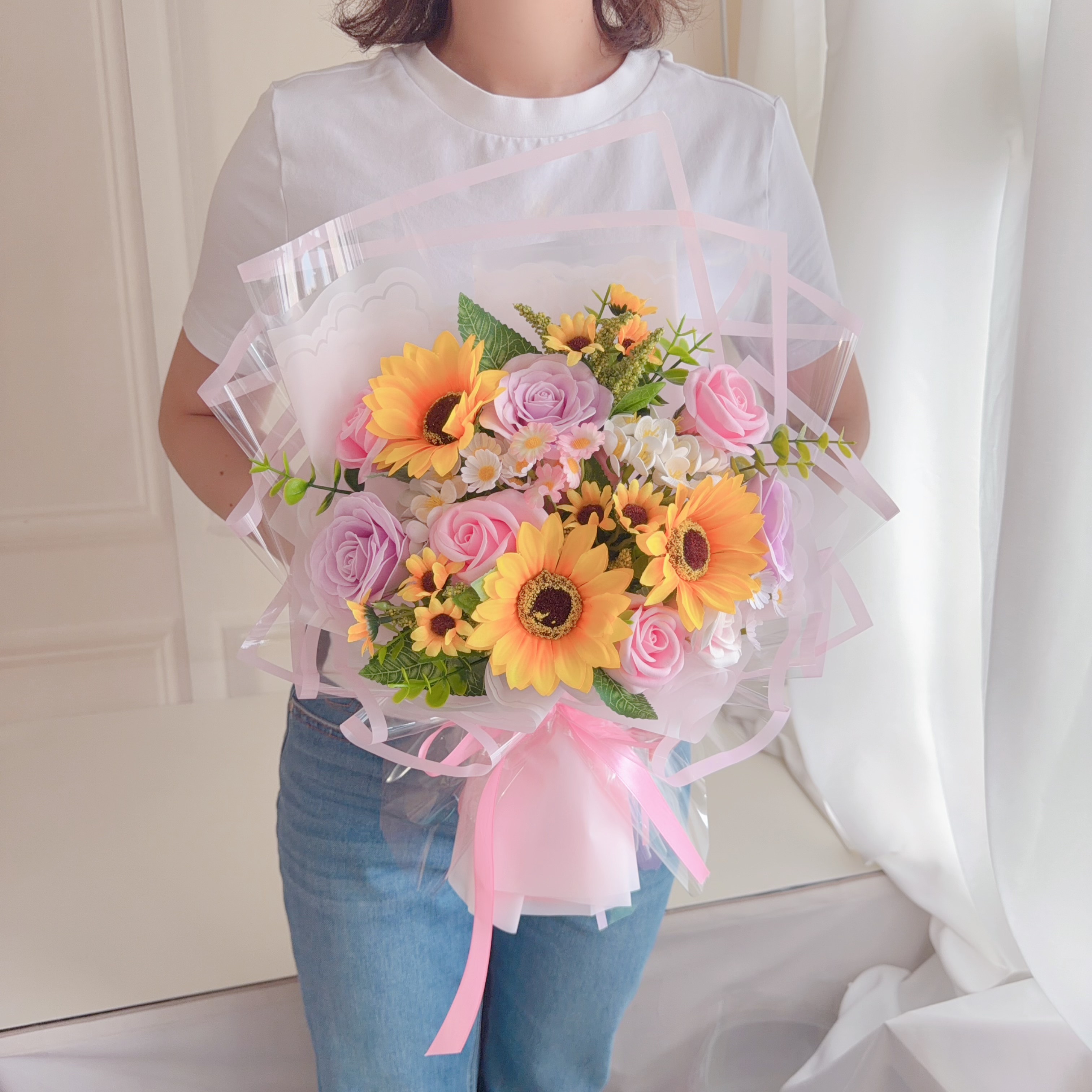 (現貨)向日葵香梘花花束