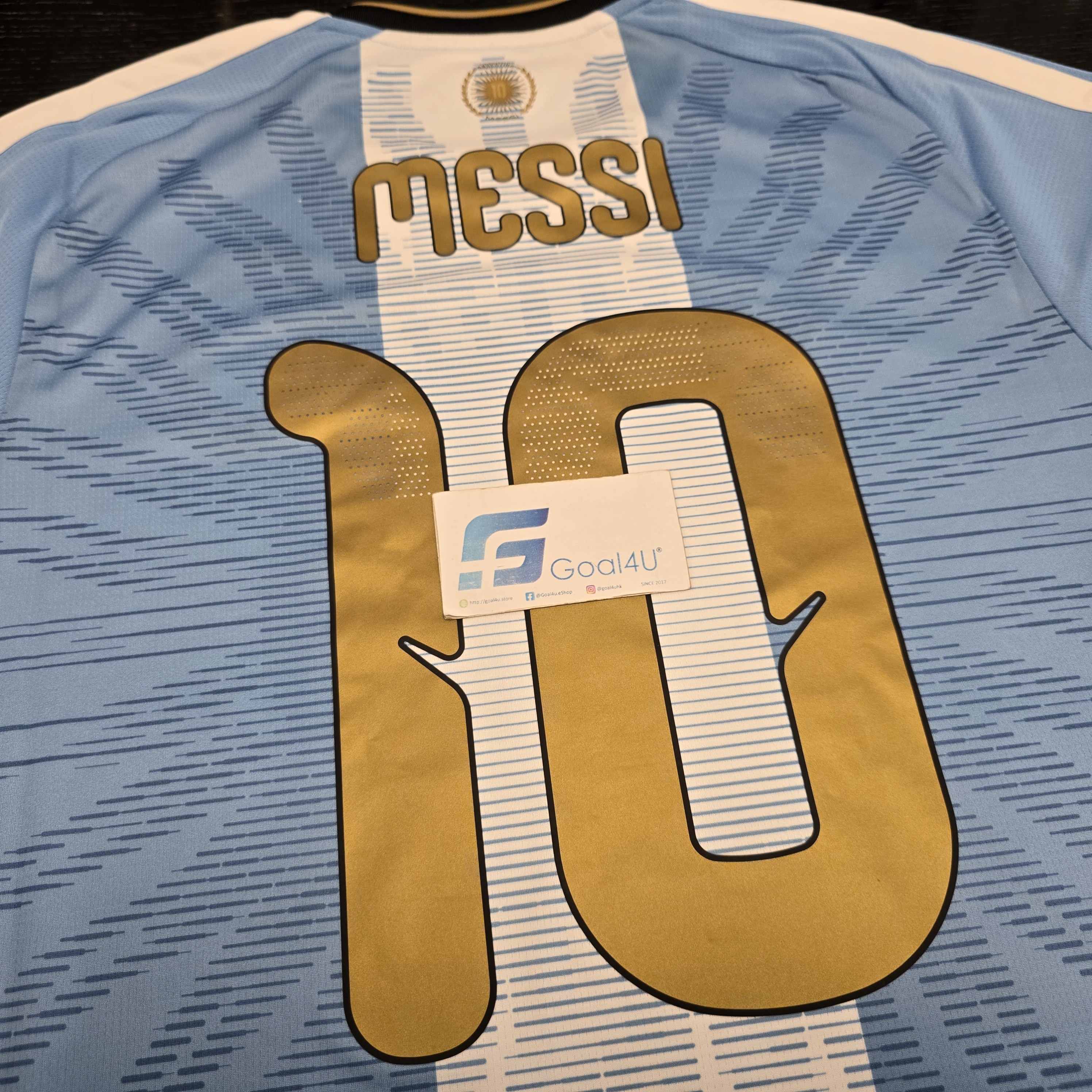 #現貨🔥  Adidas x Messi 美斯阿根廷紀念球迷版球衣 (連MESSI金色印字) LD3316