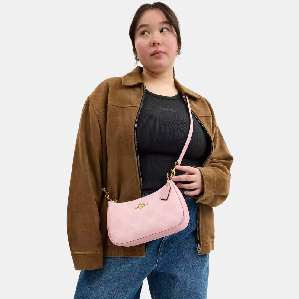 香港現貨-Coach Teri Shoulder Pink Bag