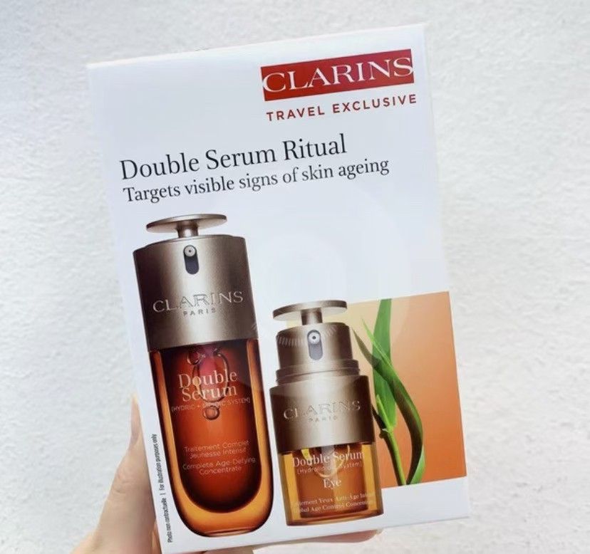 Clarins 嬌韻詩 雙萃精華 50ml + 賦活精華眼霜 2 In 1 20ml 套裝組合
