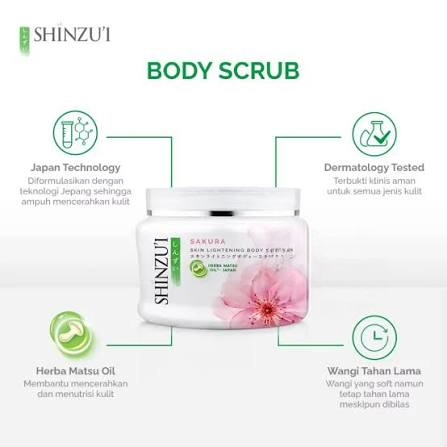 Shinzu'i Body Scrub 200ml - Sakura