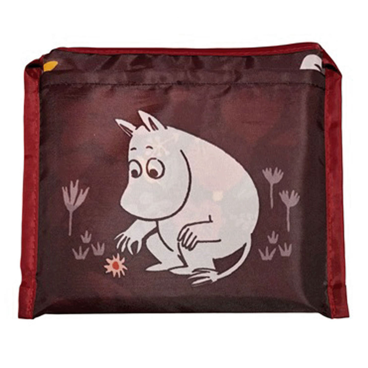 Moomin姆明 - 環保袋 (棕紅色姆明花叢款)