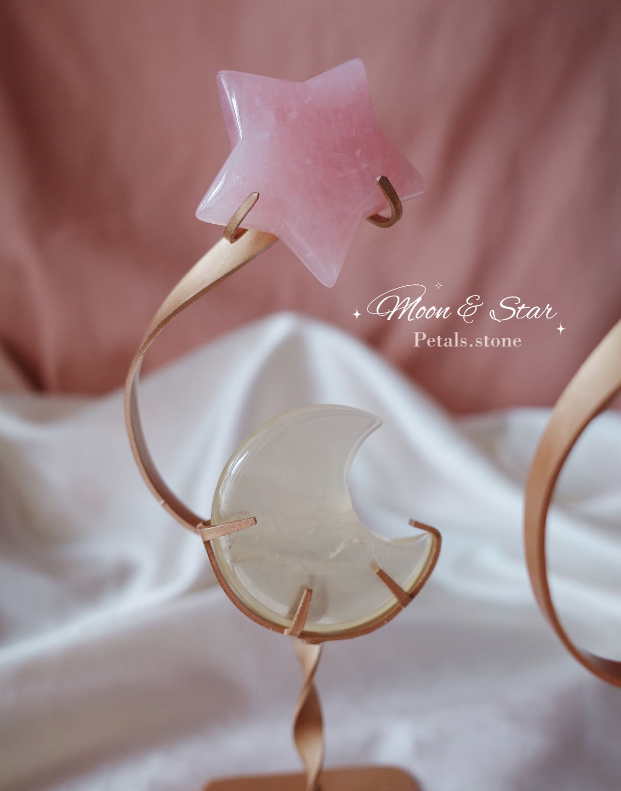 🌛Moon & Star | 黃水晶 粉晶 白水晶
