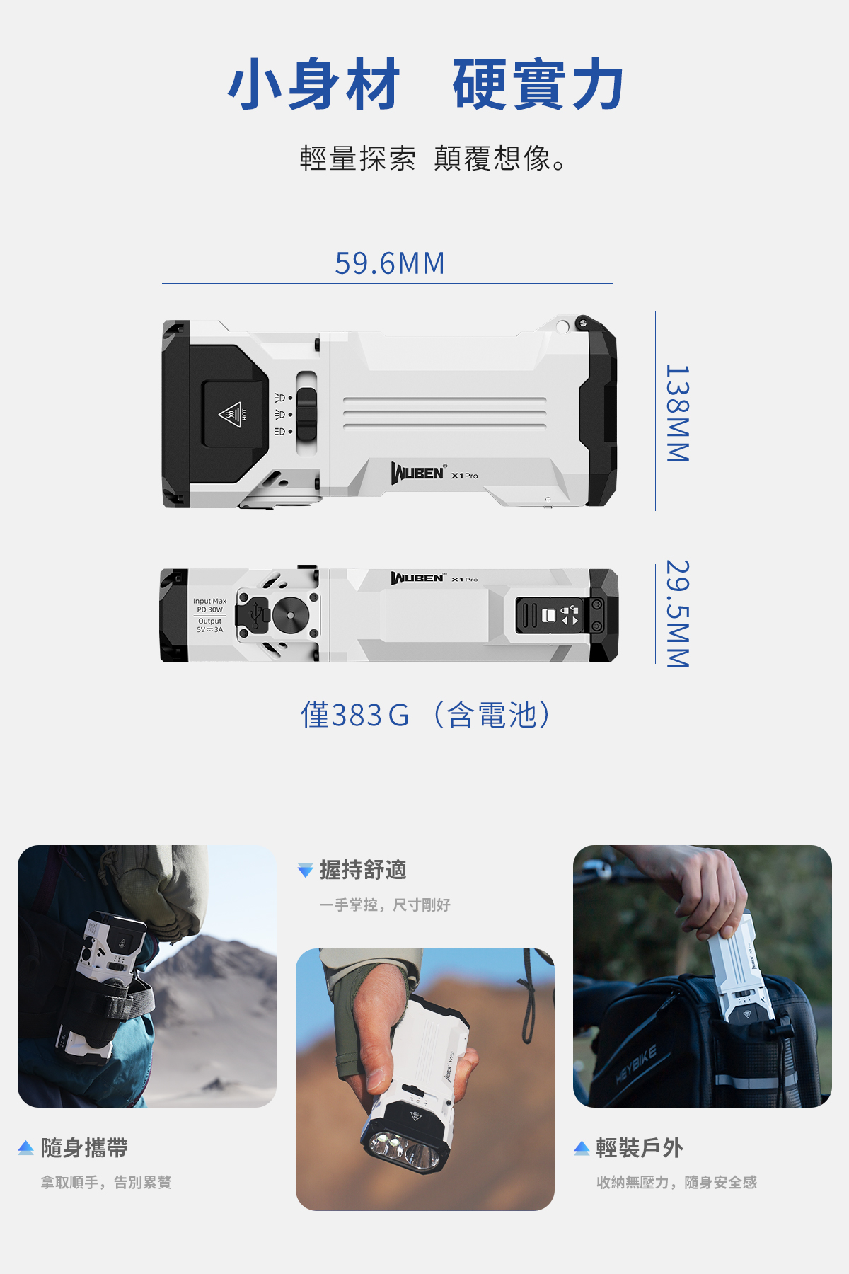 Wuben X1Pro 旗艦級手電筒