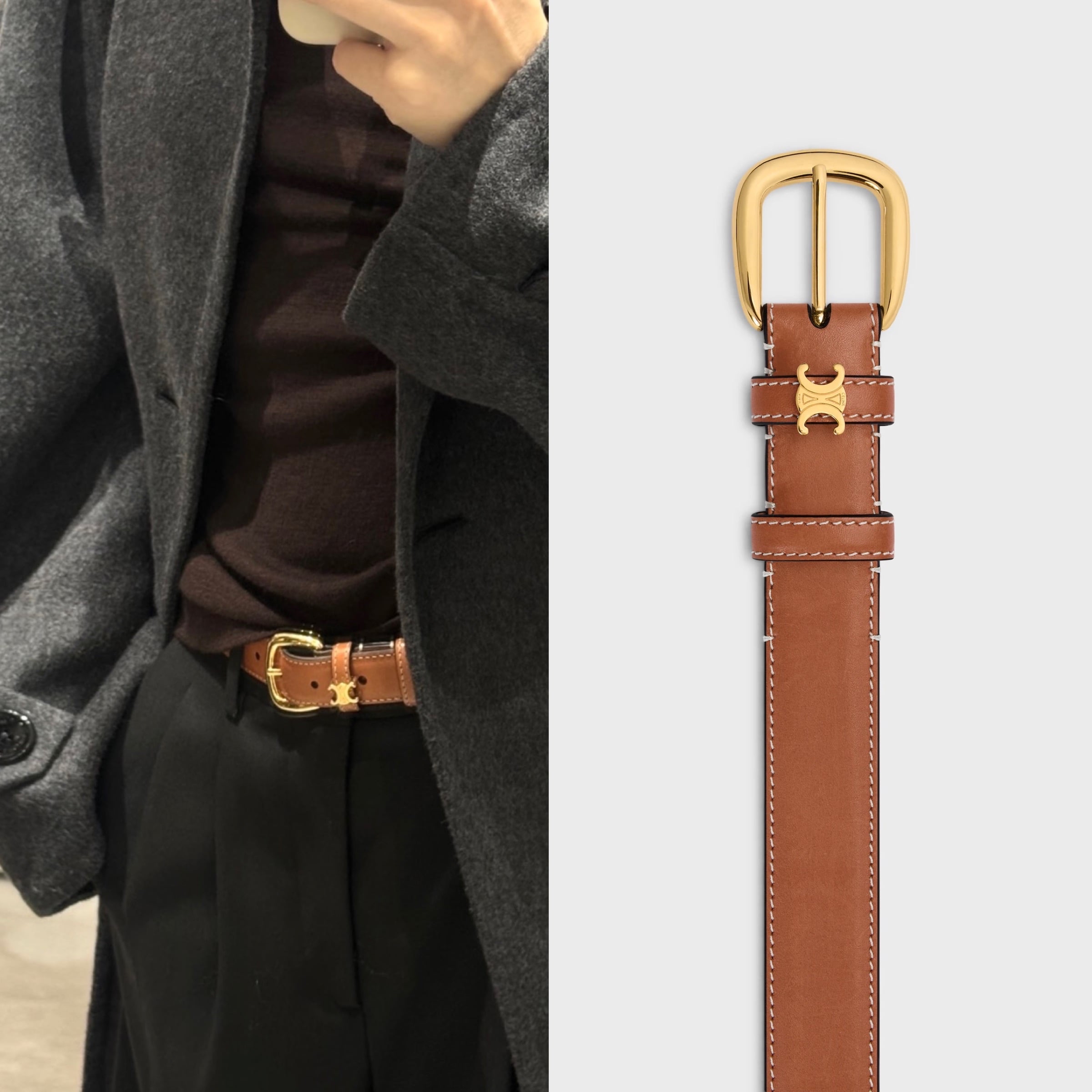限時優惠✨訂貨🍒Celine 2.5cm Vivienne belt   小logo 更低調 Size 75/80/85/90