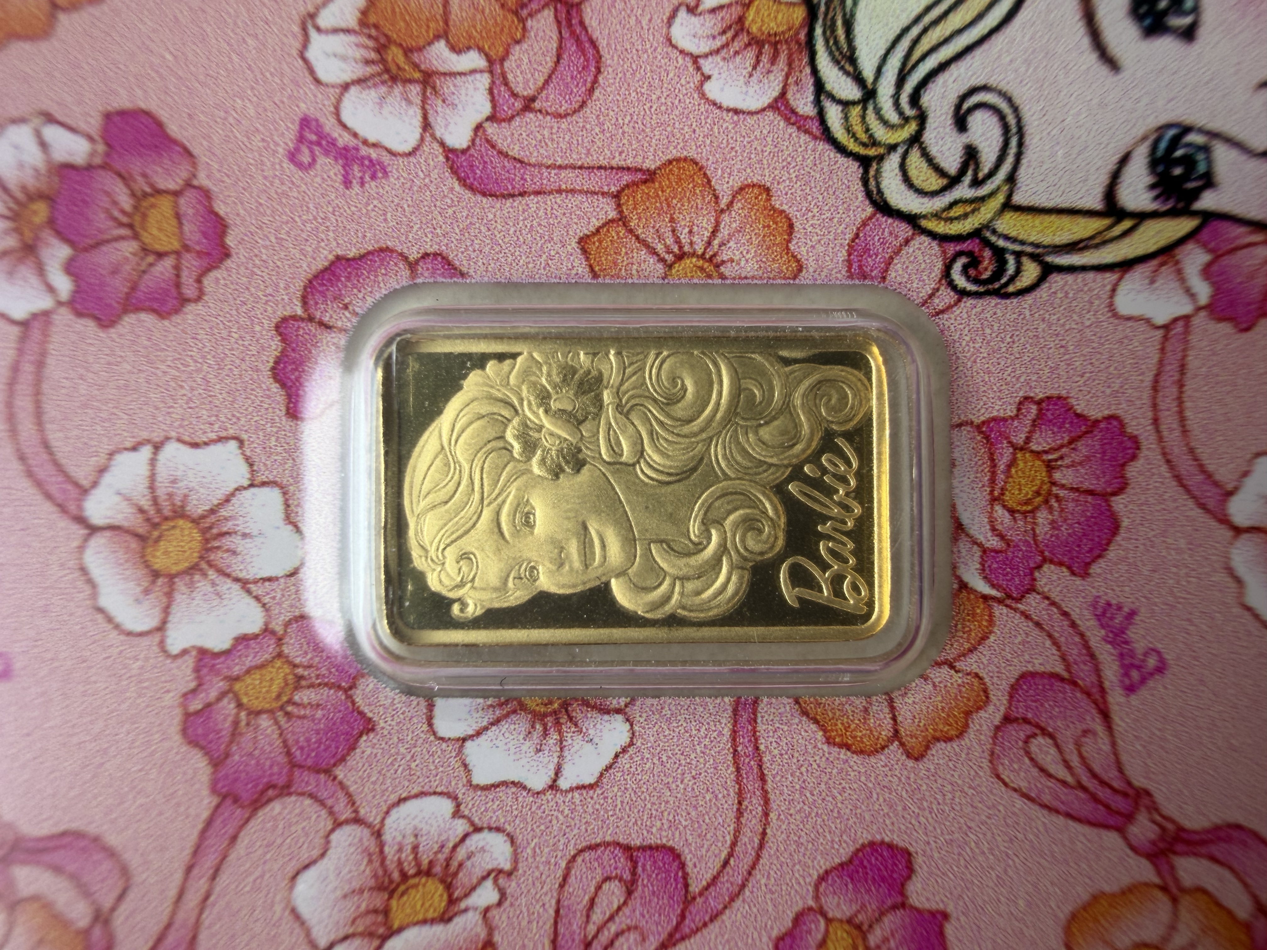 (SN4006) PAMP Barbie V1 1g🇨🇭Swiss Limited Gold bar Emas 999.9 with Sleeve
