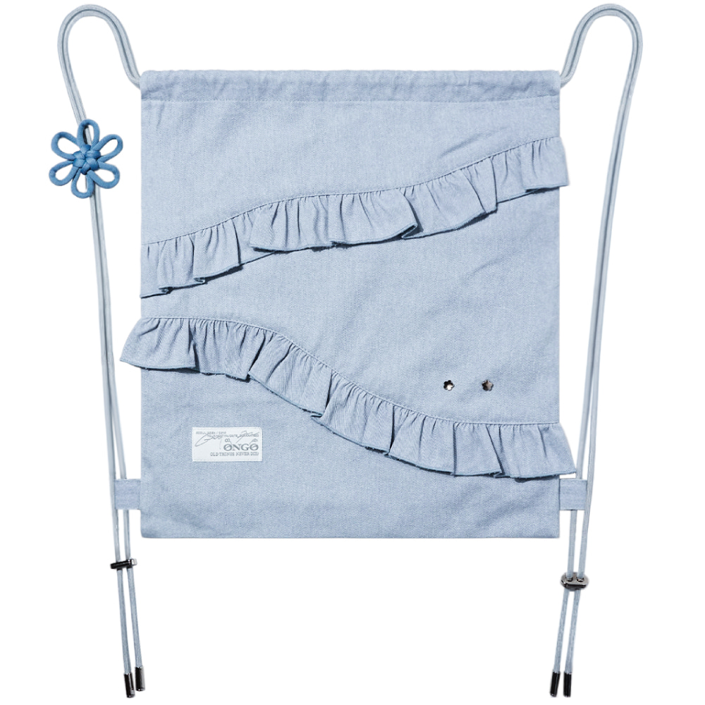 ONGO - Flower Knot Ruffle Bag_Sky 