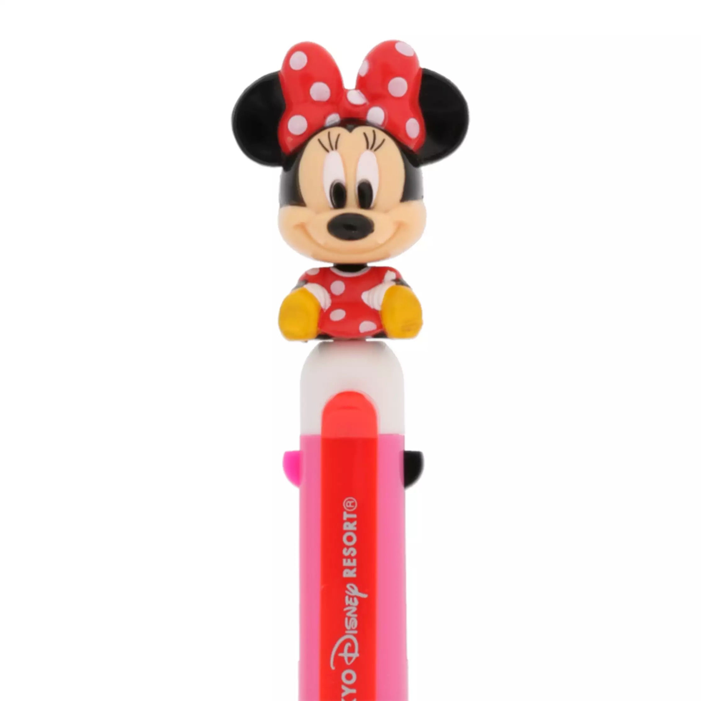 現貨｜【日本 Disney Store 限定】Minnie Mouse 日本版 搖頭 4用筆 3色原子筆 + 鉛芯筆 059610