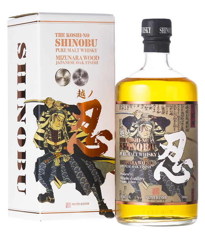 忍 水楢風味 水楢桶 純麥威士忌  SHINOBU Pure Malt Whisky Mizunara Oak Finish   43% 700mL