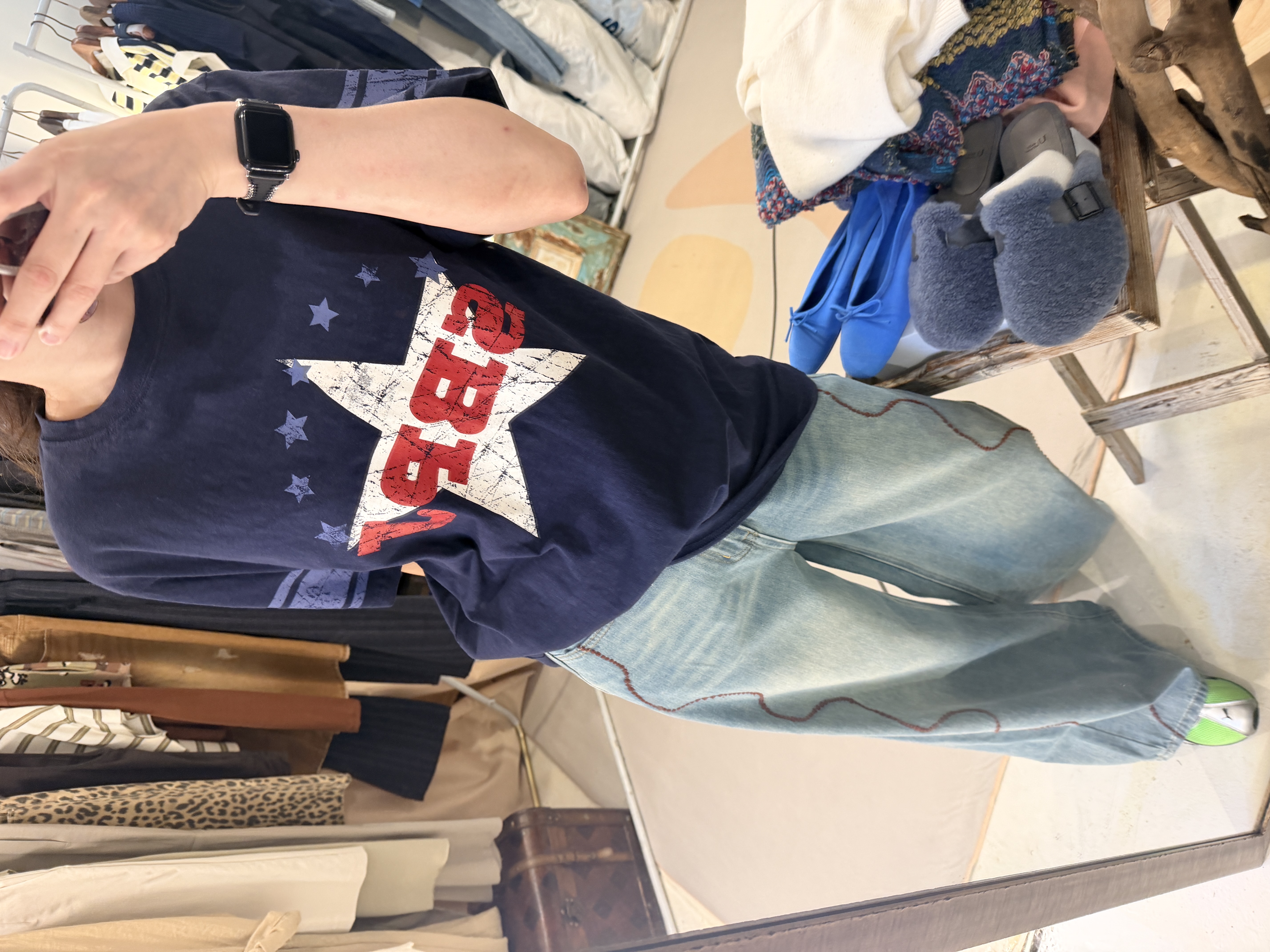 Star printed tee