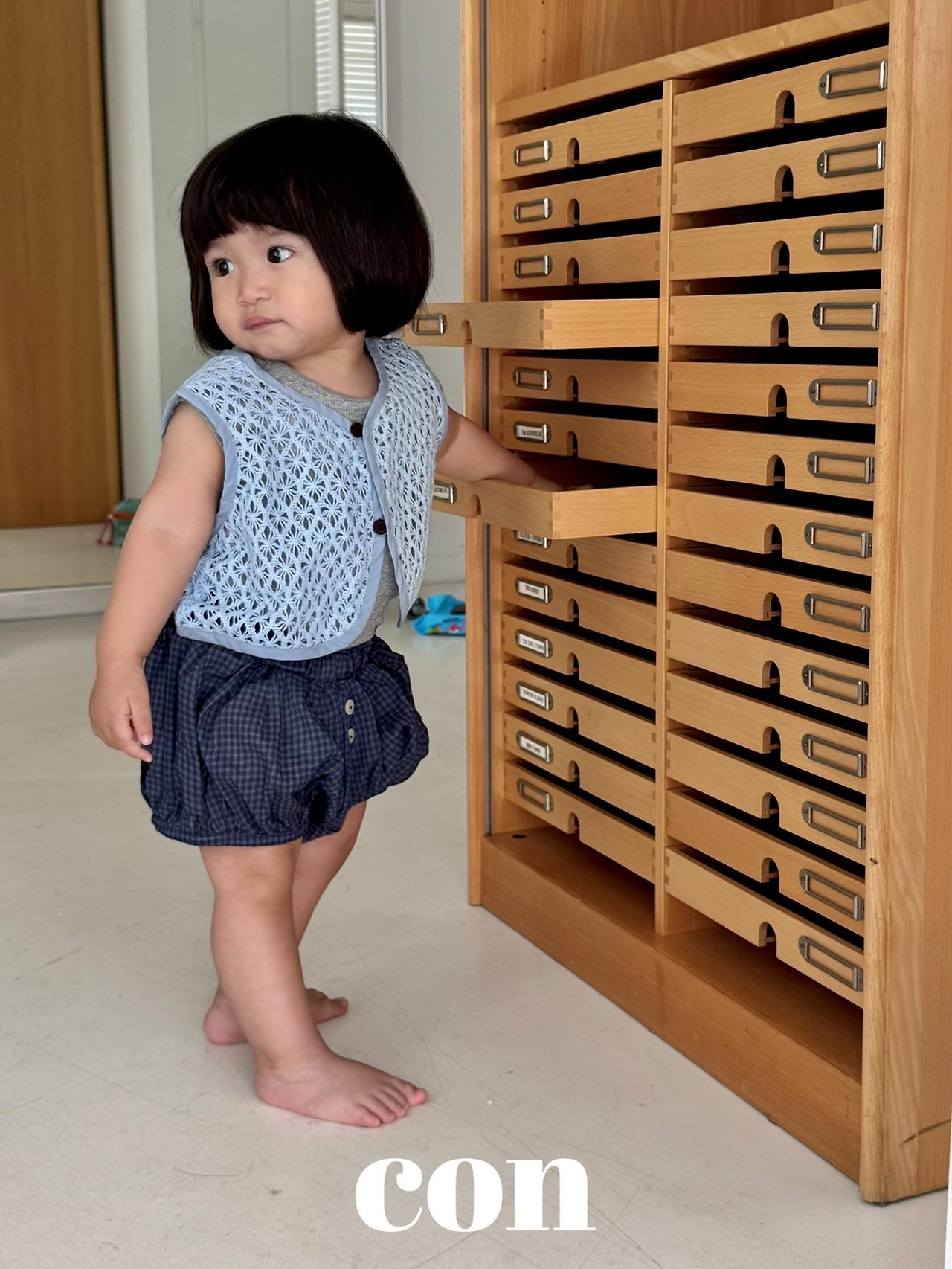 Con | check bloomer (Navy size2(78-87)