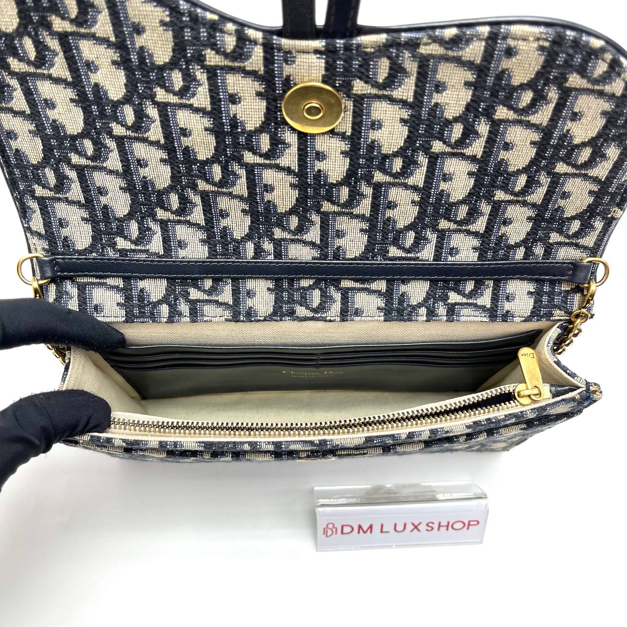 Dior Saddle Oblique WOC GHW