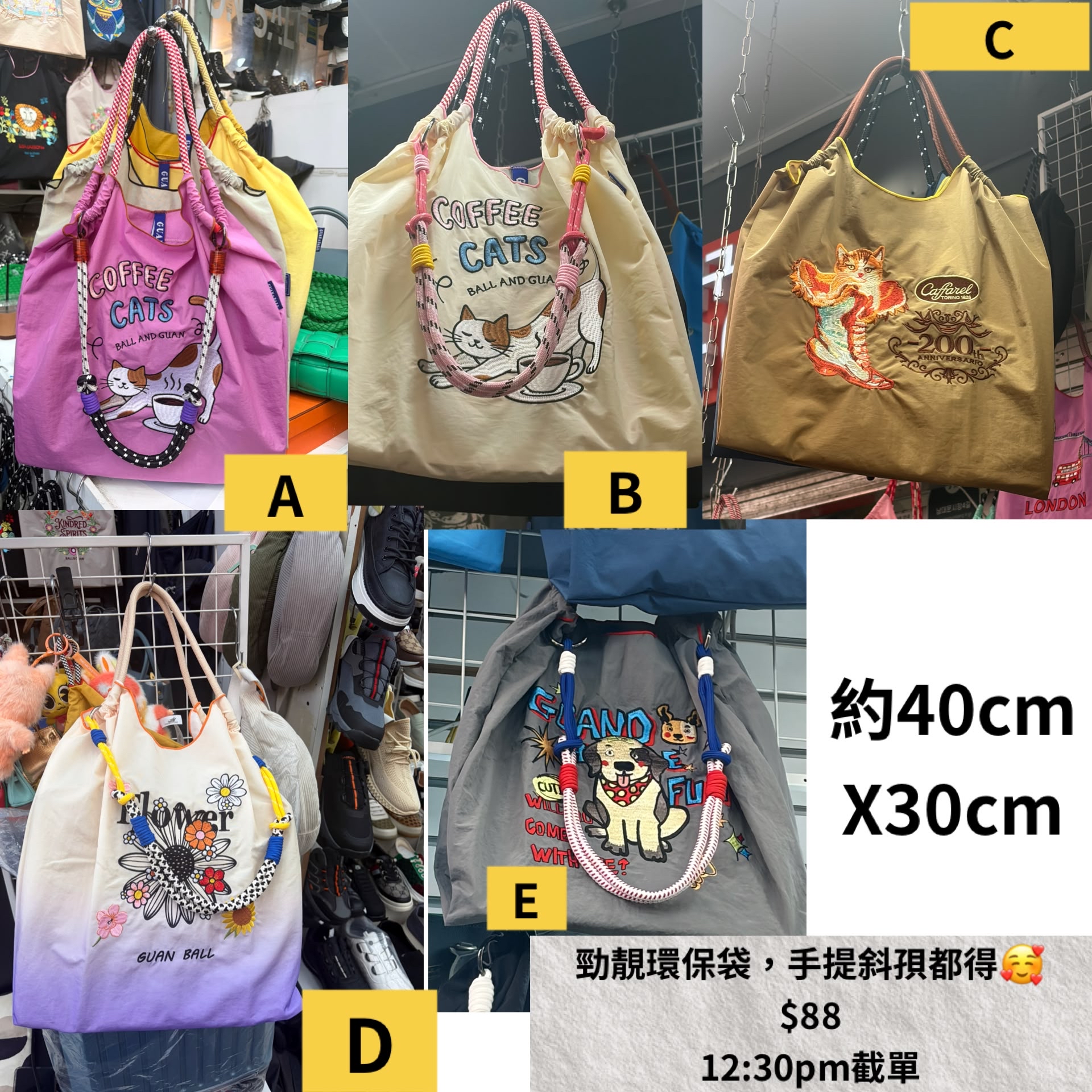 貓貓環保袋 