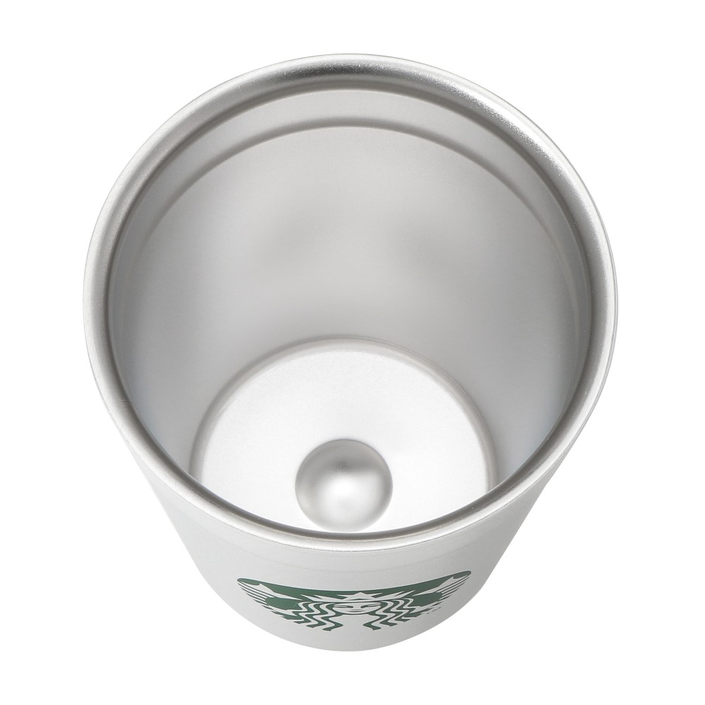 《日本🇯🇵 STARBUCKS》  2WAY 霧面白不鏽鋼杯 / 杯套 355ml