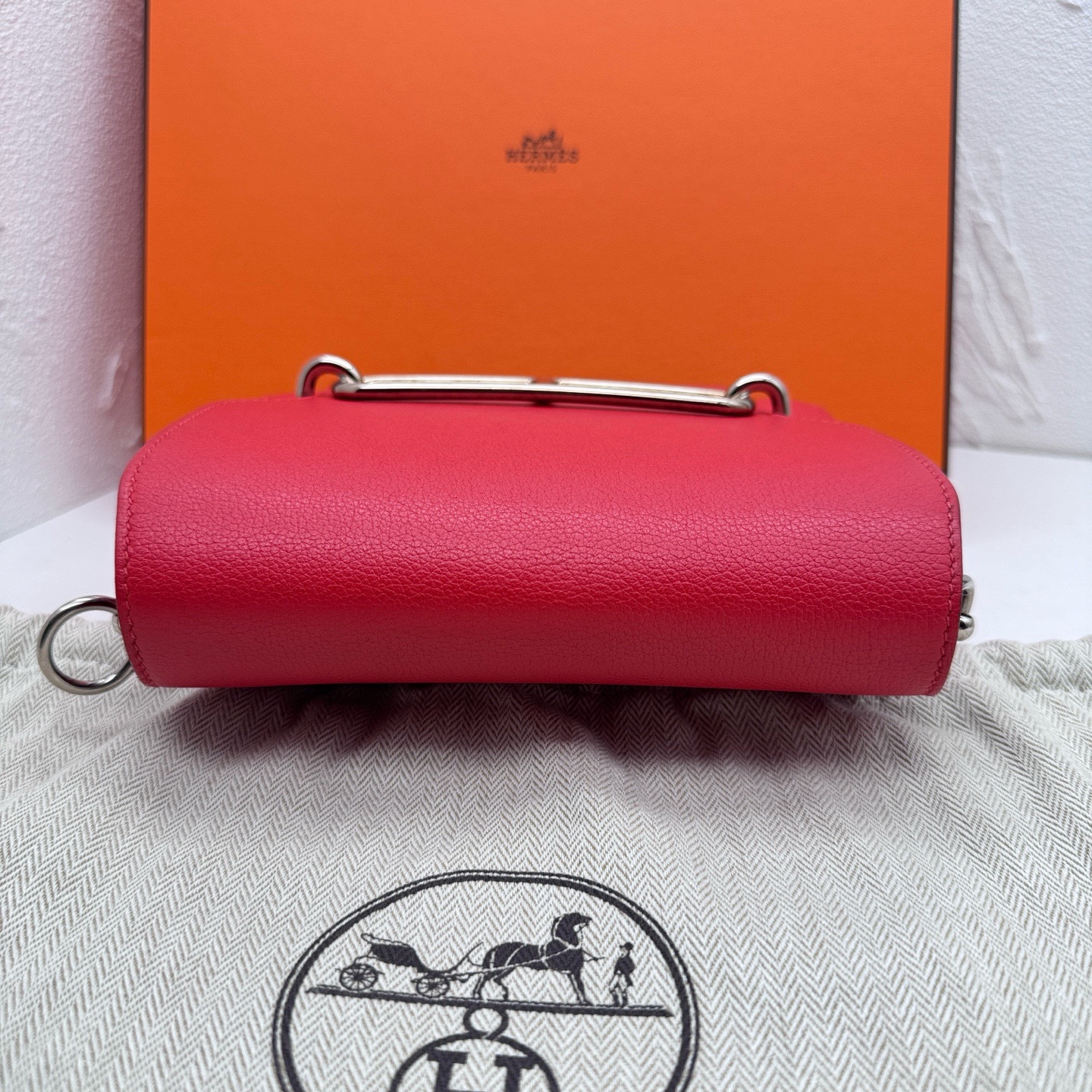 Pre owned hermes roulis mini stamp X/ Y08211