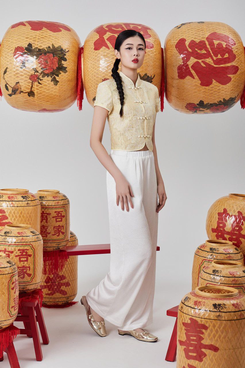 塑胶头柔软长裤 1608