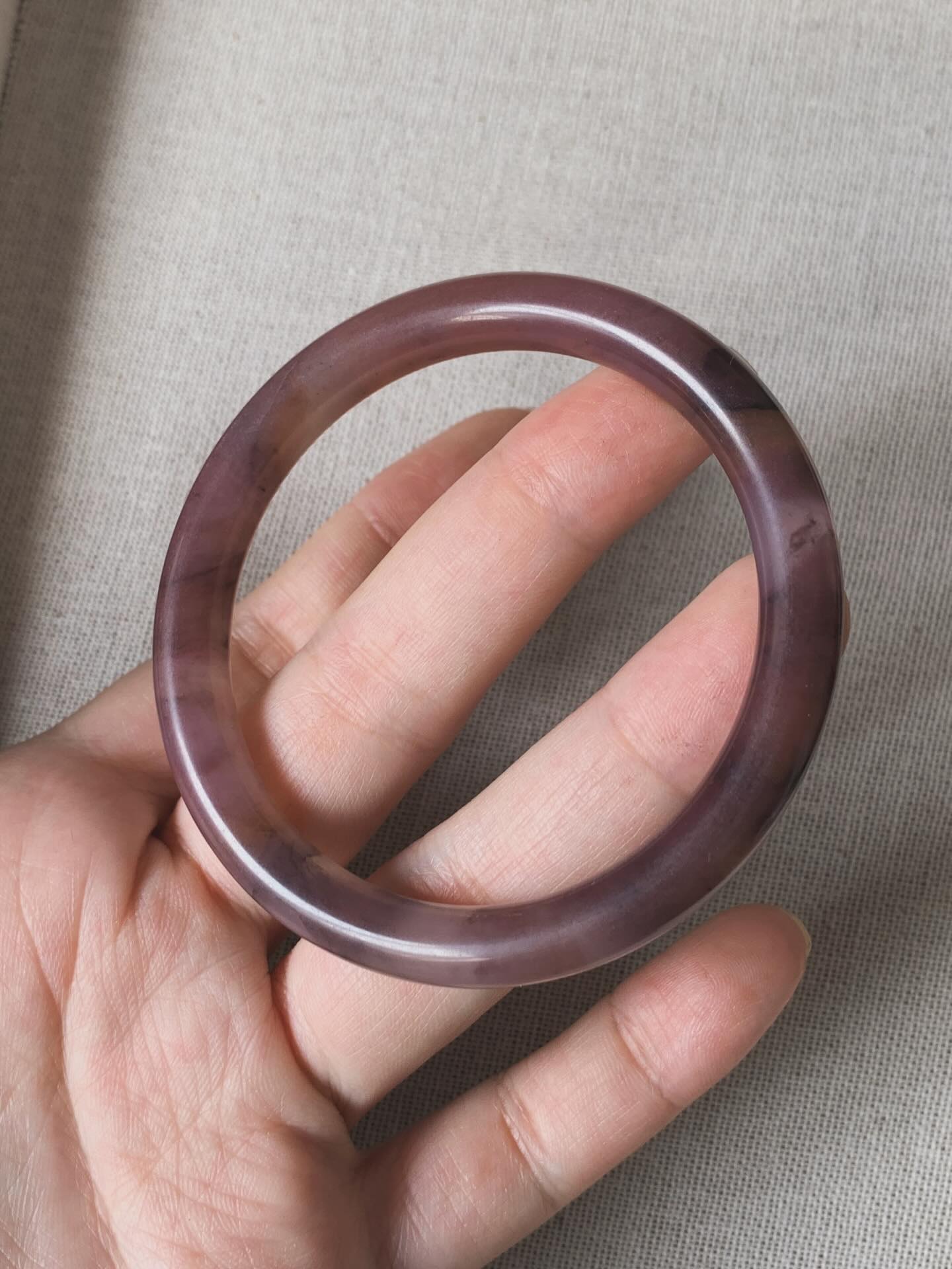 Jadeit Bangle 金丝玉紫罗兰手镯