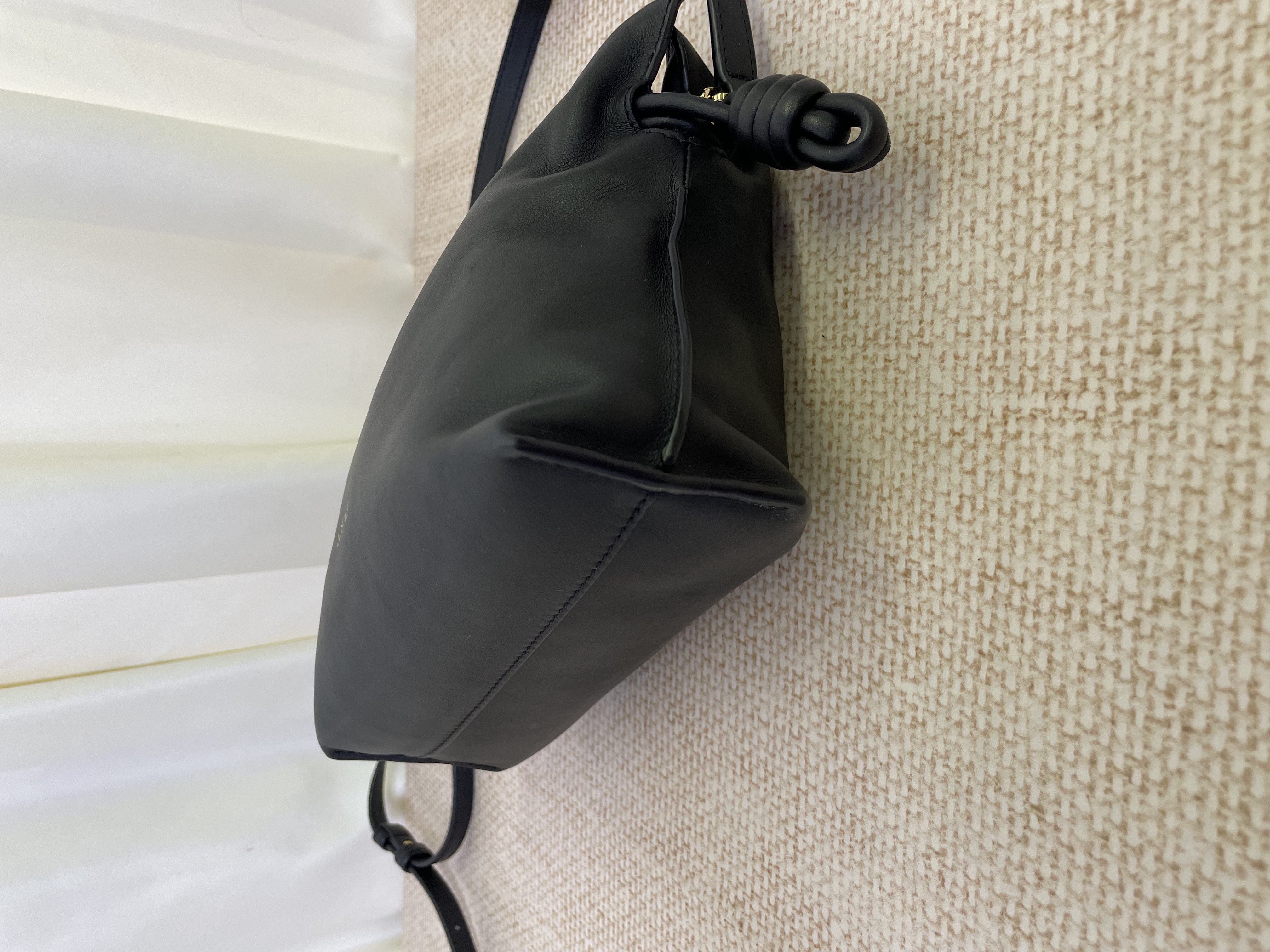 Pre-owned Loewe Flamenco clutch mini (black) / Product Code: 26031004