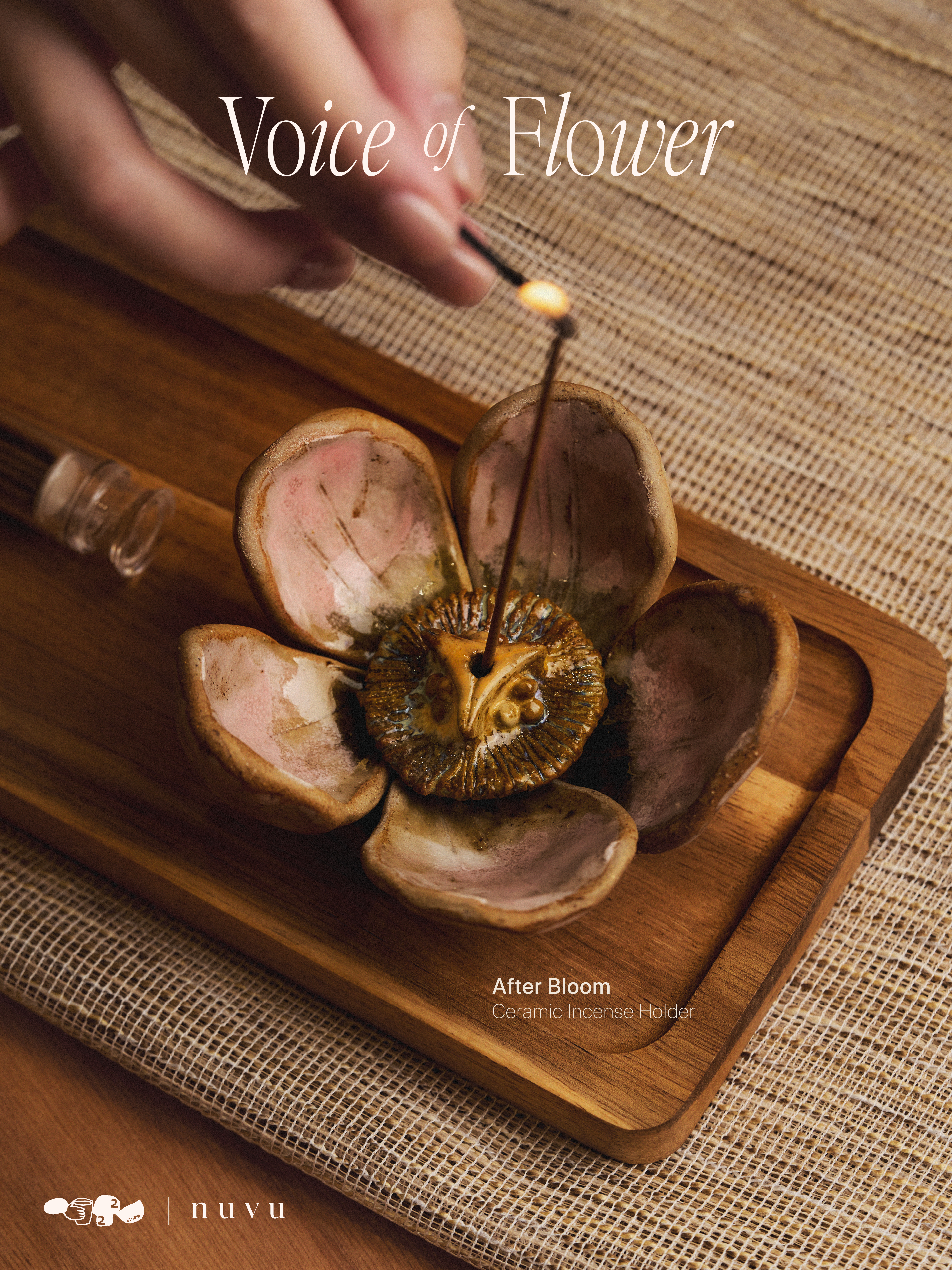 Voice of Flower — After Bloom Ceramic Incense Holder