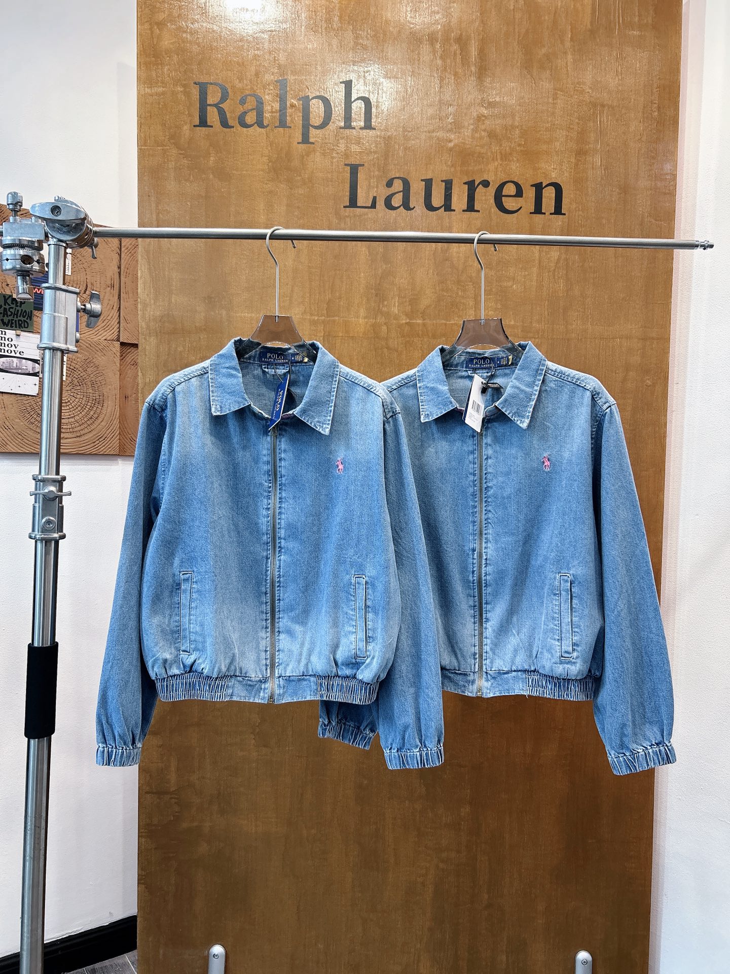 Polo Ralph Lauren 美式復古拉鍊牛仔外套