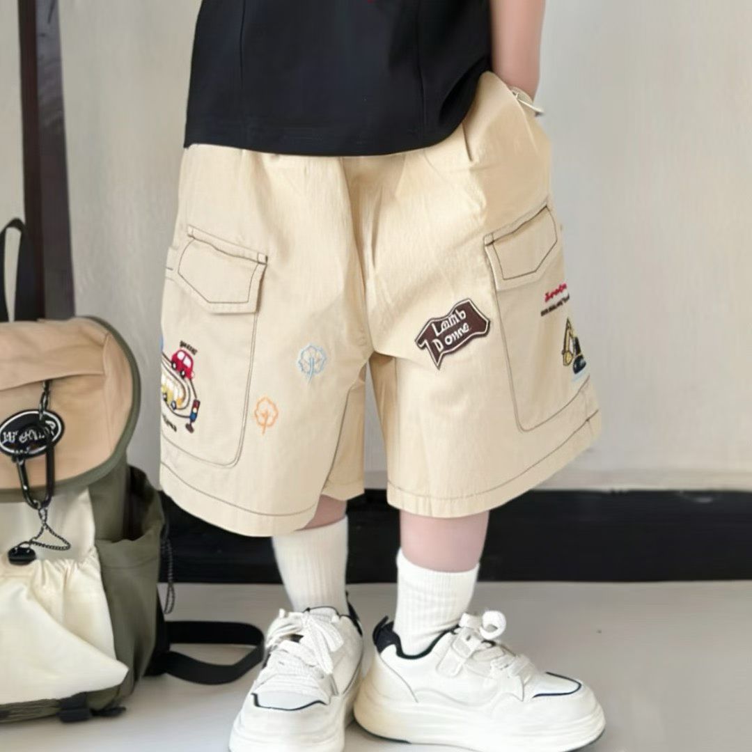 日系Lambdonne車車工裝短褲