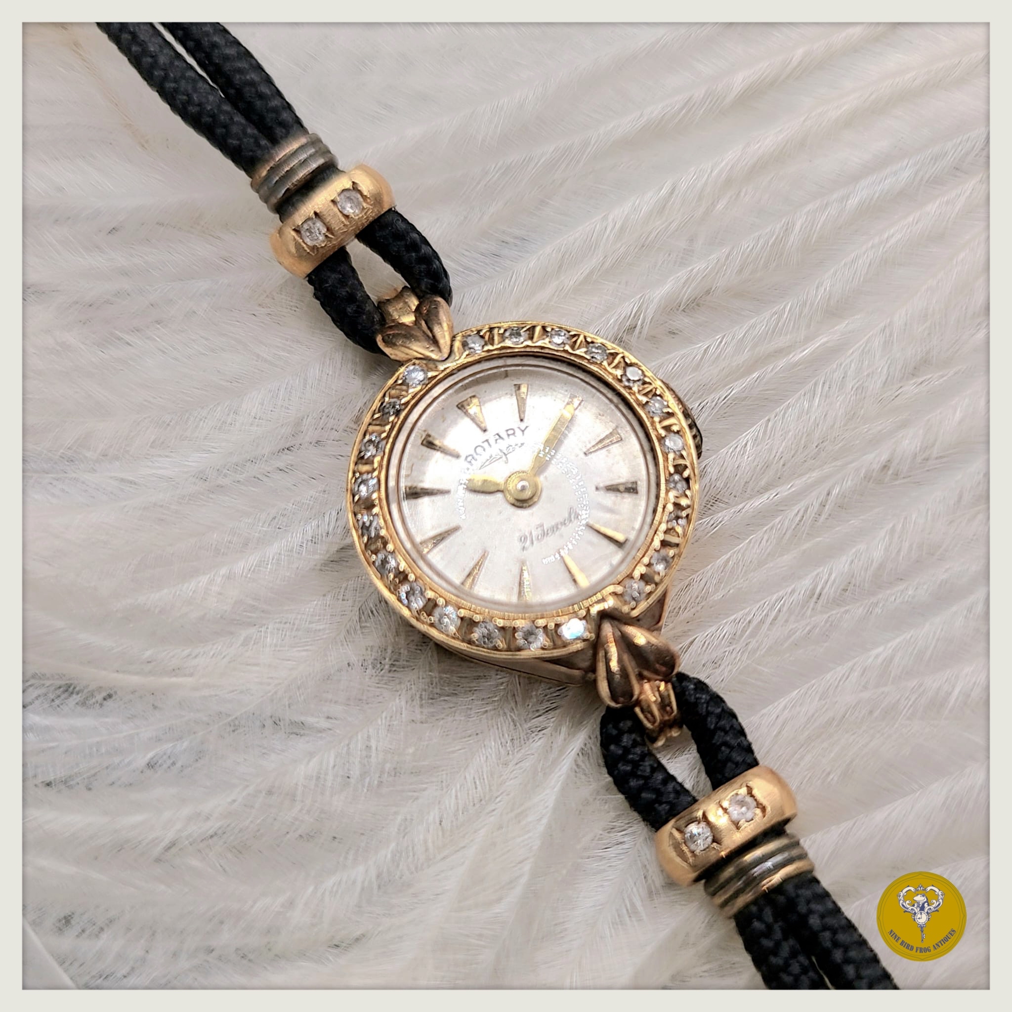 50年代ROTARY 鑽石9K金機械錶