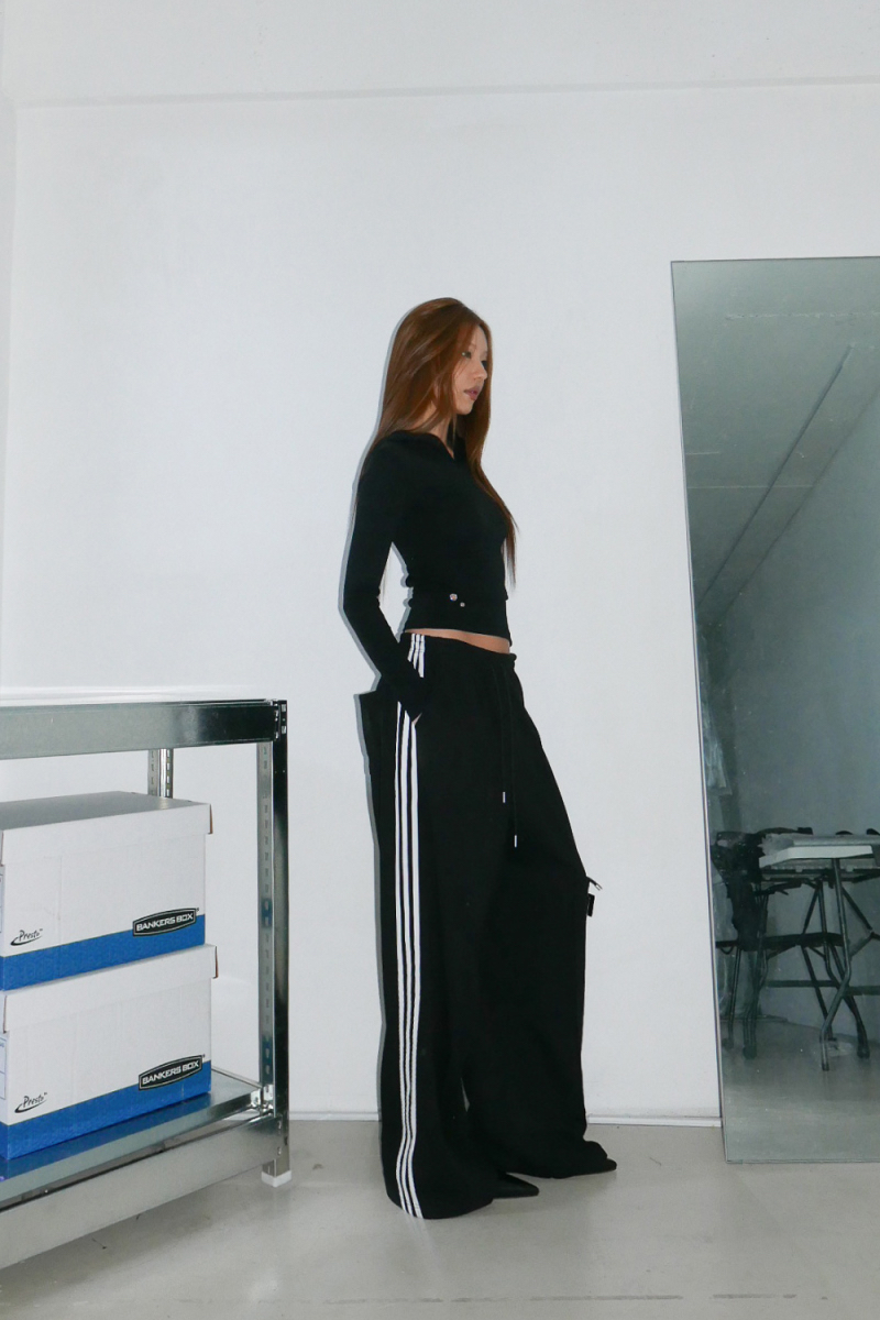 Eyelet Cutout Hooded Top