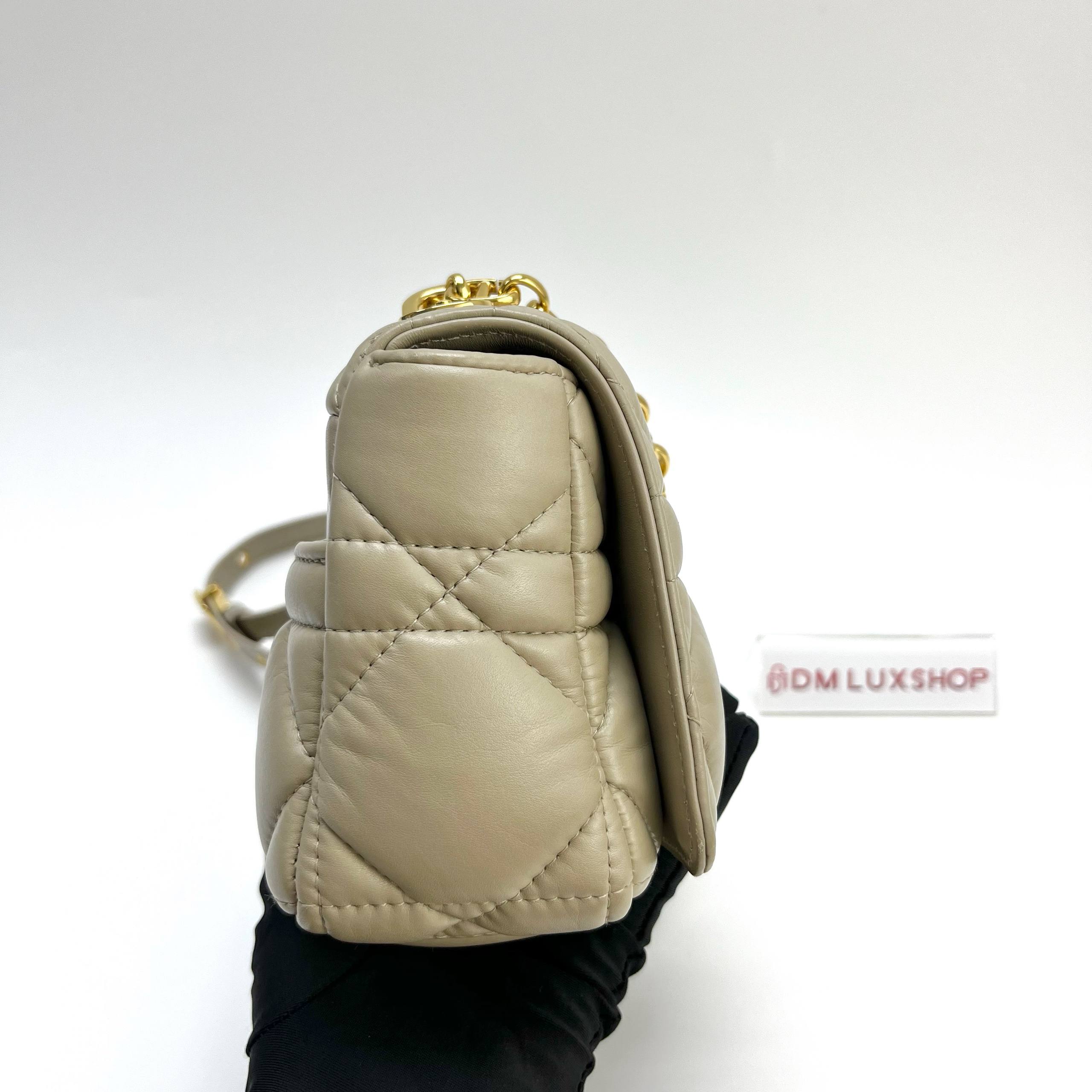 Dior Caro Small Grey GHW