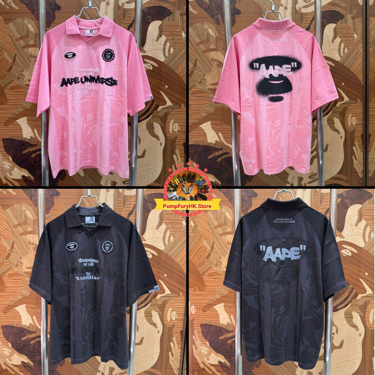AAPE OVERSIZE fit AAPEUNVS moonface jersey tee (1942) 寬鬆版