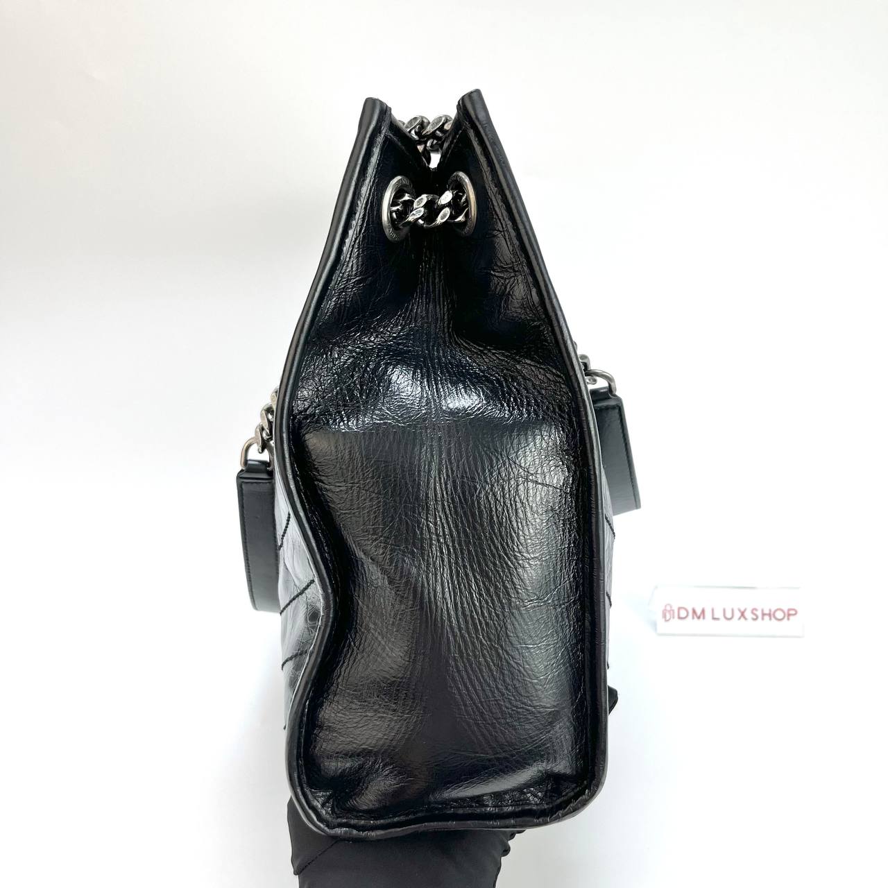 YSL Vintage Niki Shopping Tote Black