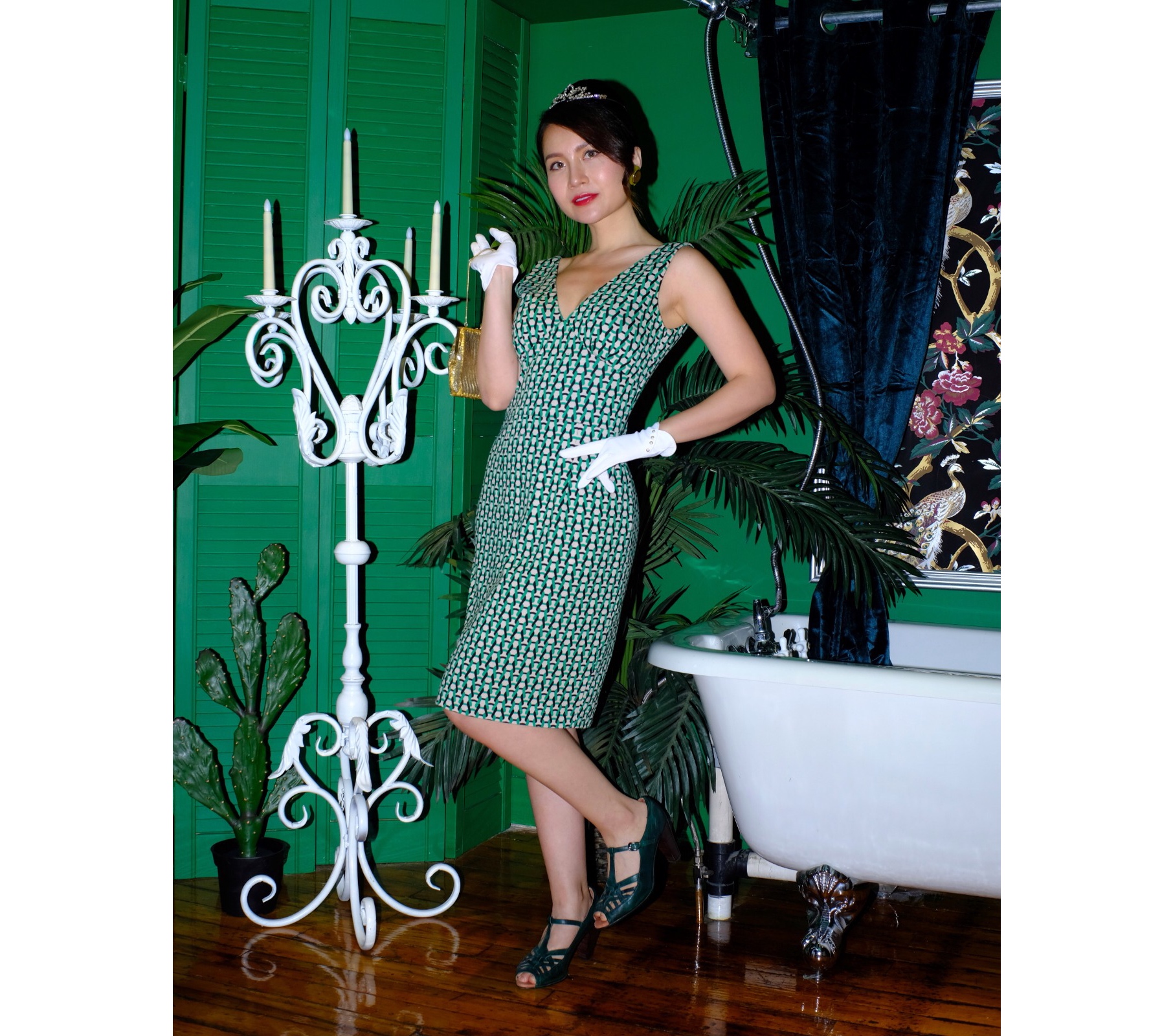 (Ready-Made) The 90s Party Queen Style Diana Dress (FM156)