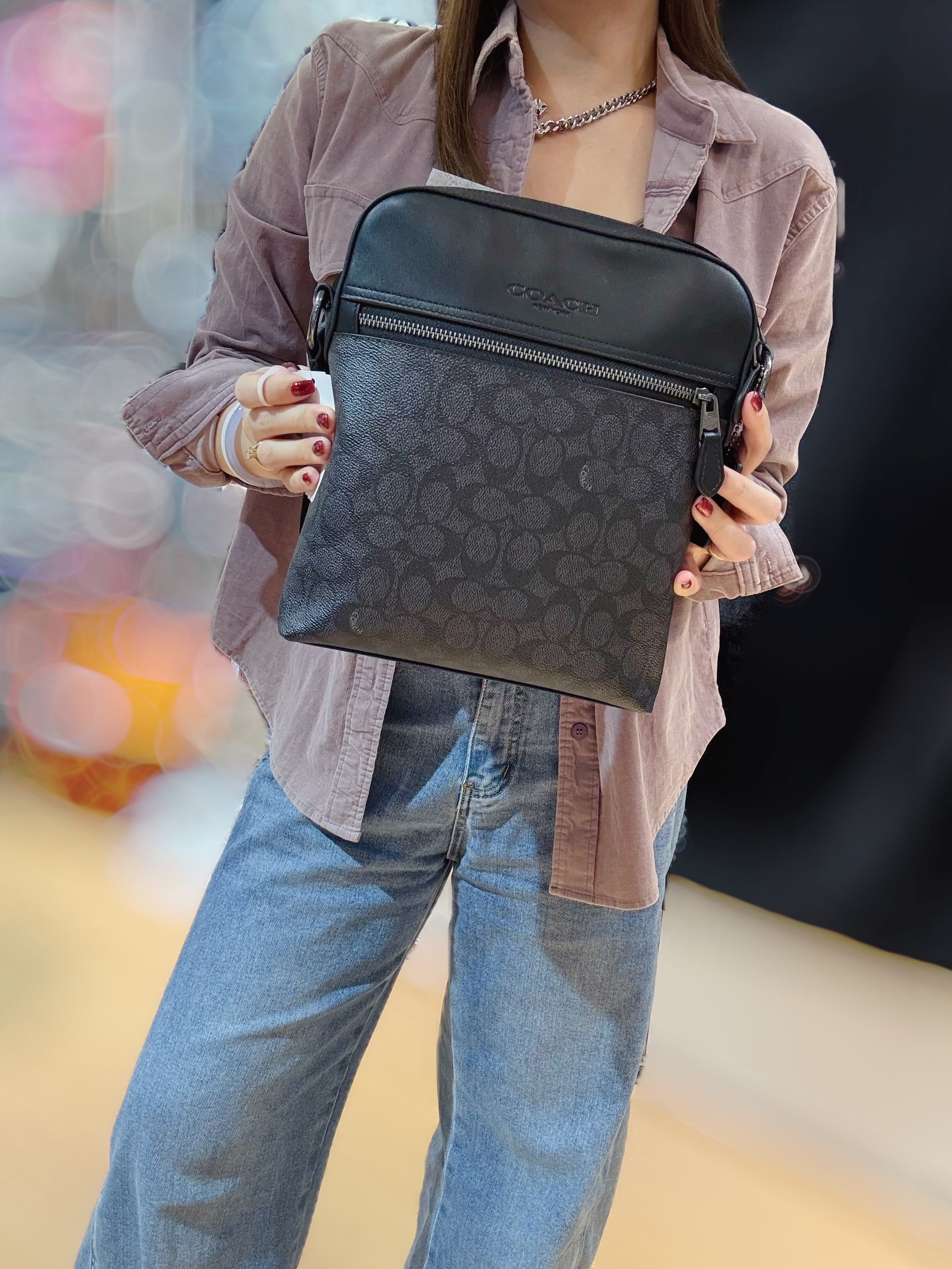 Coach flight bag blk/m