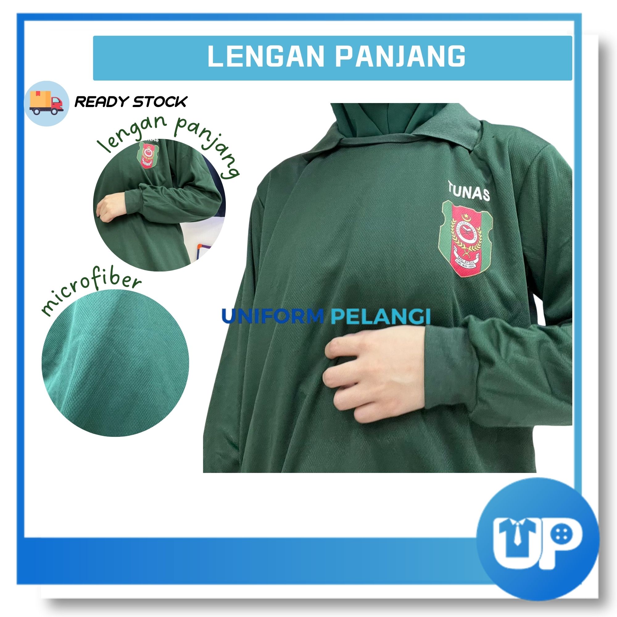 Kadet TKRS Microfiber TShirt Lengan Panjang Original T-shirt Tunas Kadet Remaja Sekolah Long sleeve