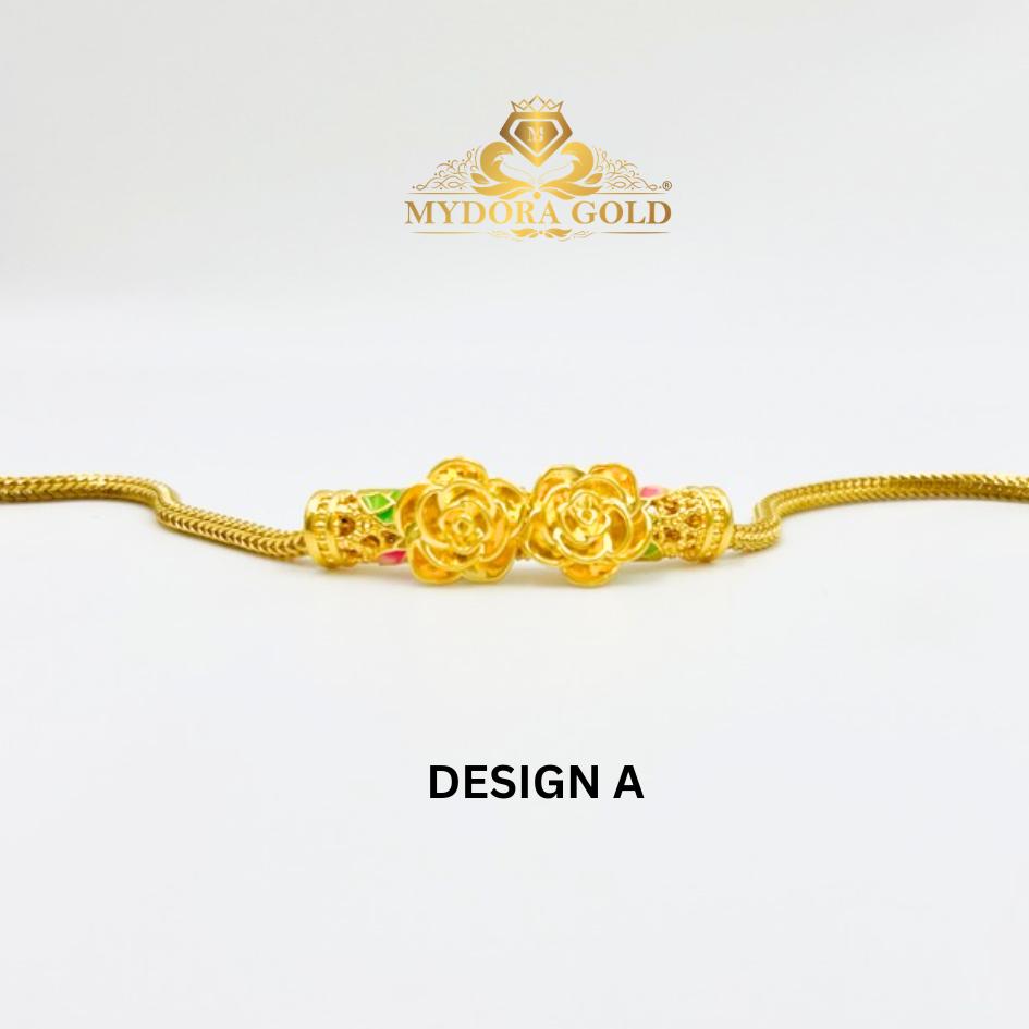 MYDORA Tube Bamboo Kerawang Enamel 3D (5G) l EMAS 916/22K