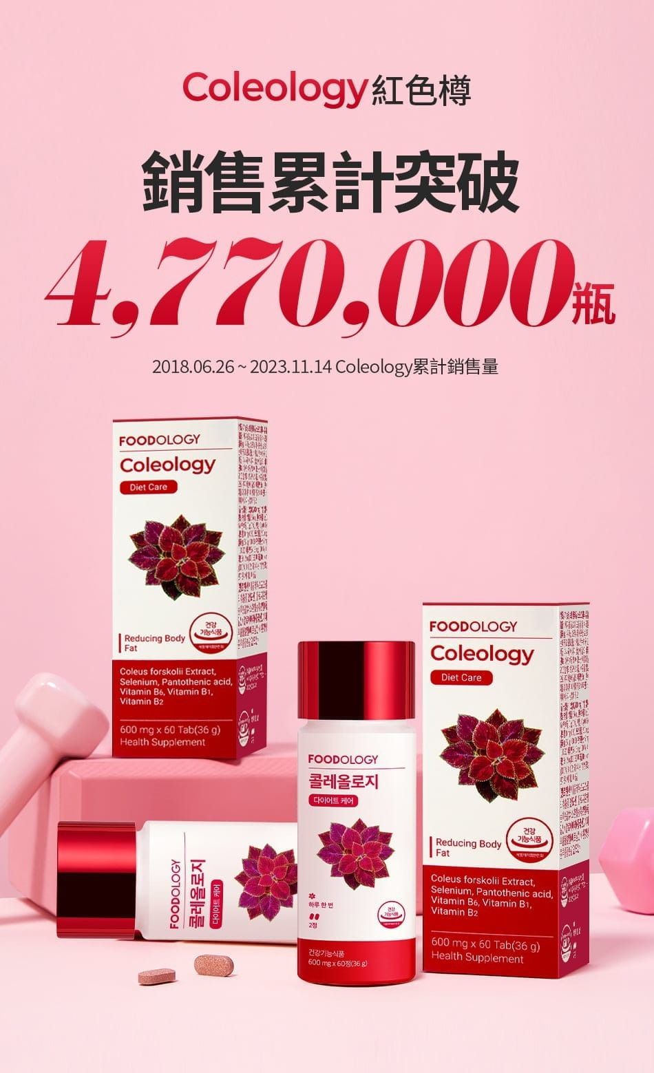 韓國🇰🇷FOODOLOGY Coleology五彩蘇植物纖體睡眠片 （1樽60粒）