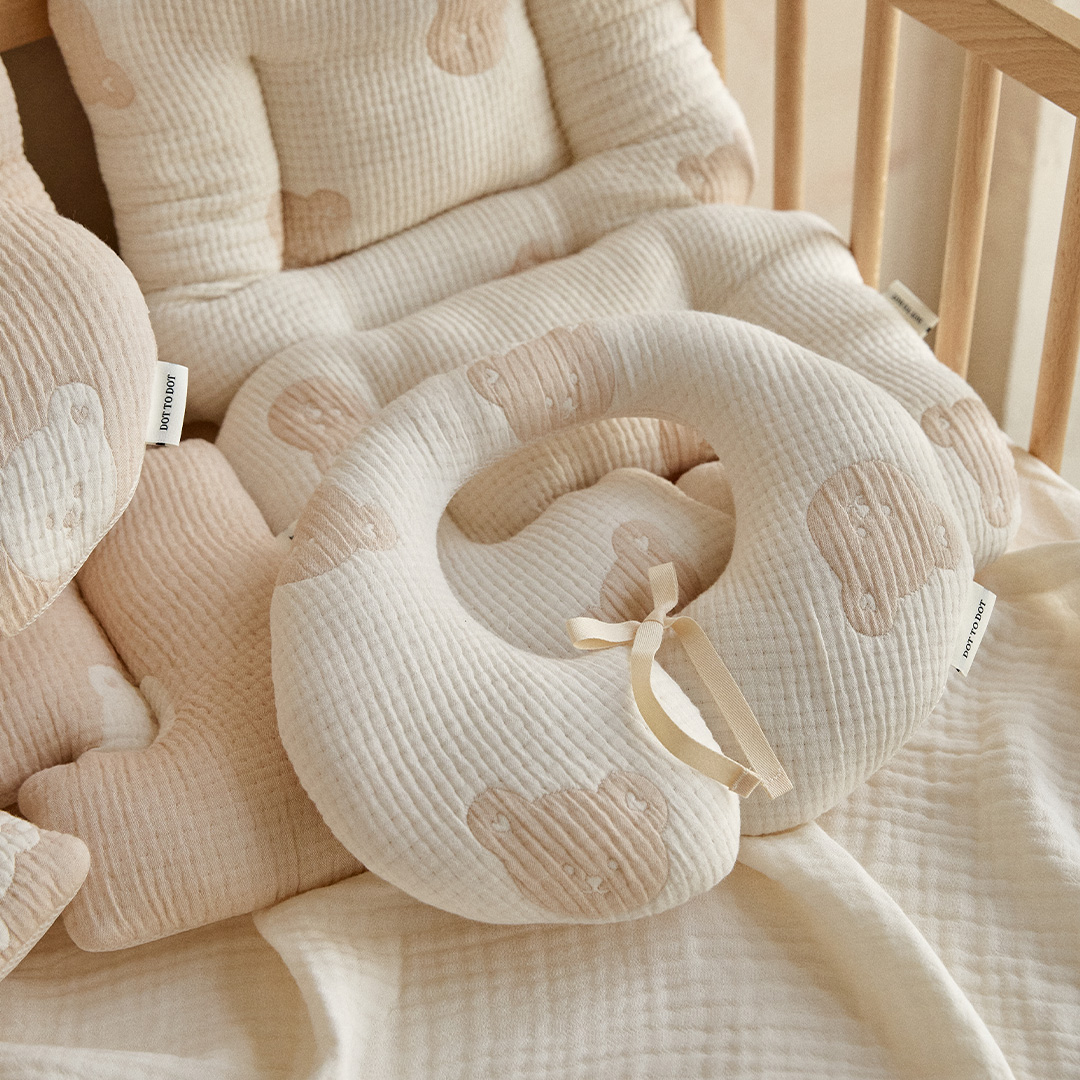 25F/W🍁DTD熊仔滿滿愛意系列-嬰兒推車坐墊連頸枕