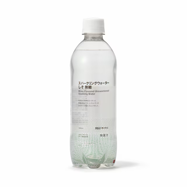日本 無印良品 無糖薄荷氣泡水 500ml