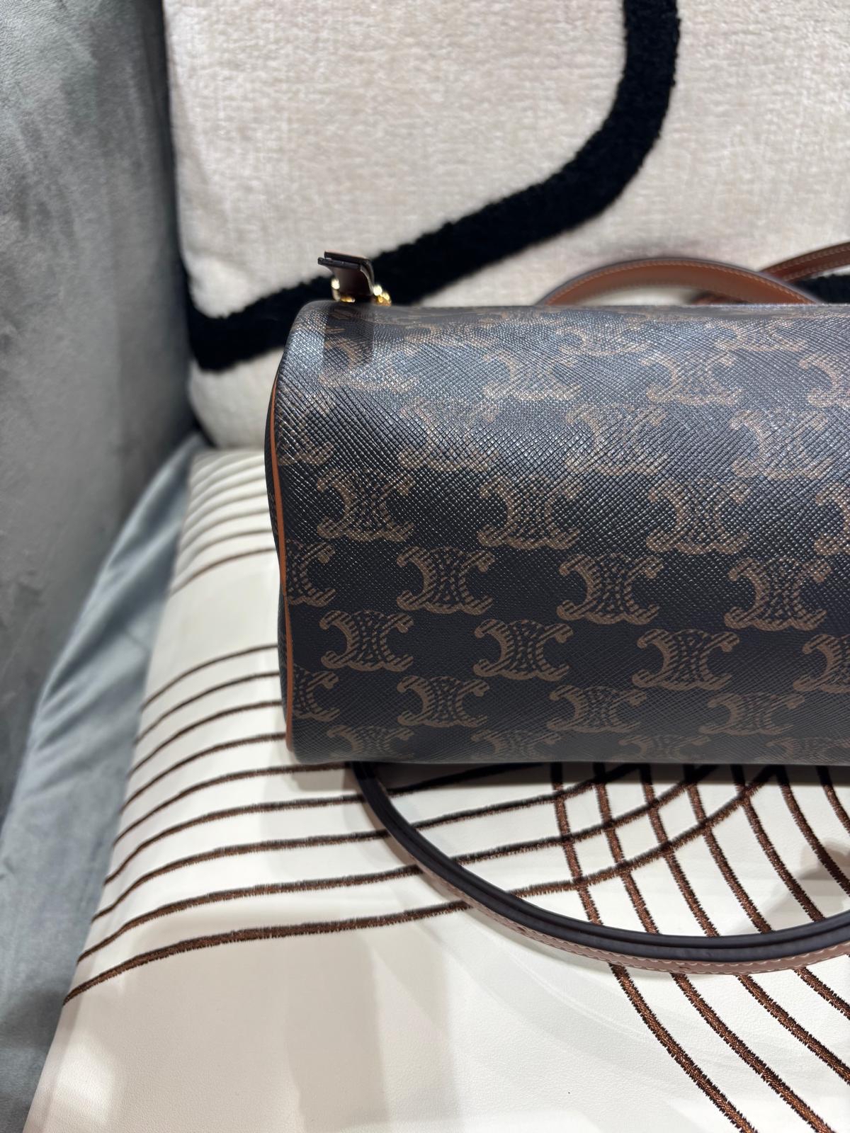 Celine Cylinder Boston Bag 100%Authentic, 99%New ✅Dust bag